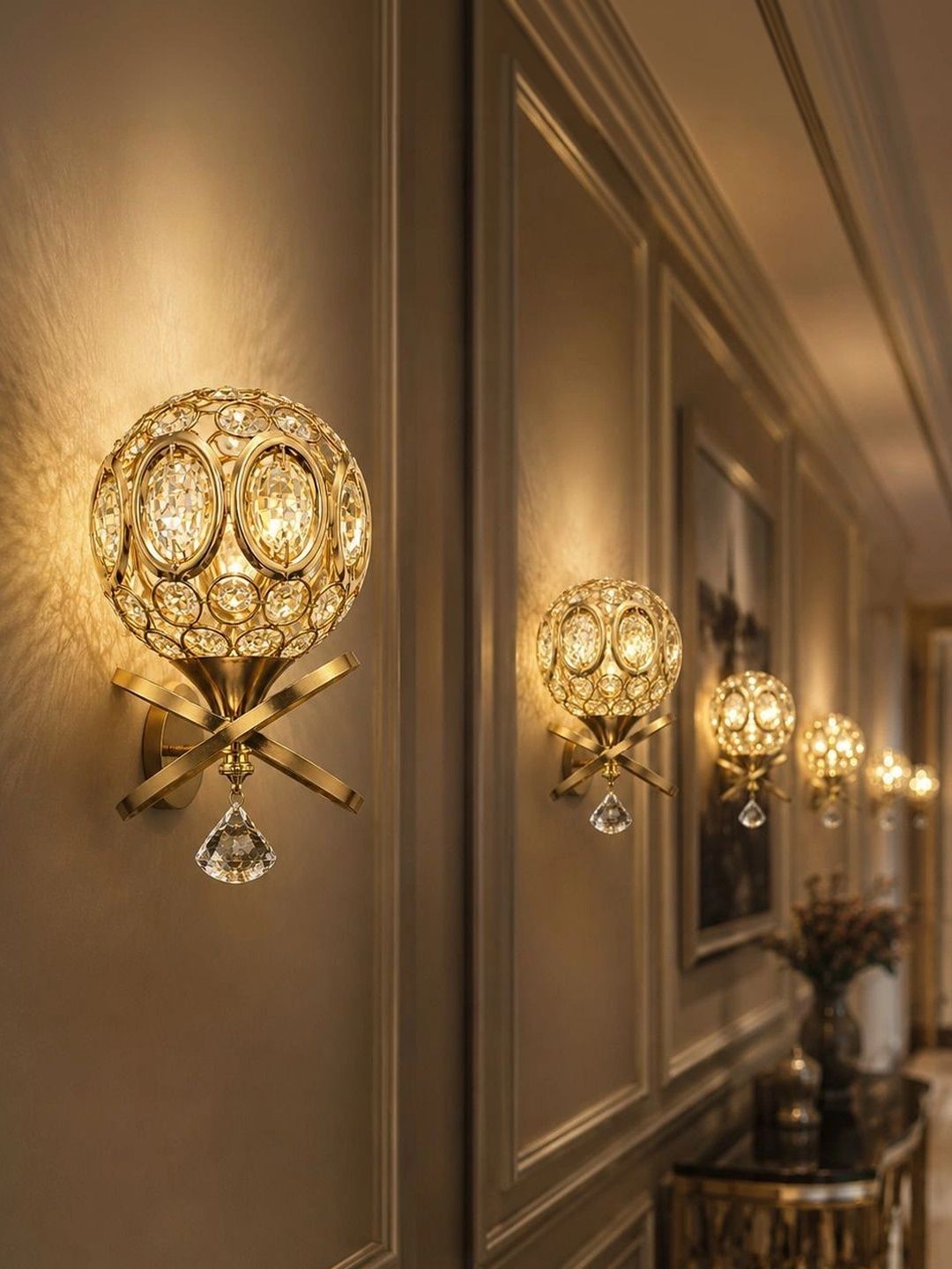 ENORMITY White & Yellow Textured Metal Contemporary Spherical Shaped Wall Lamp-picture-34