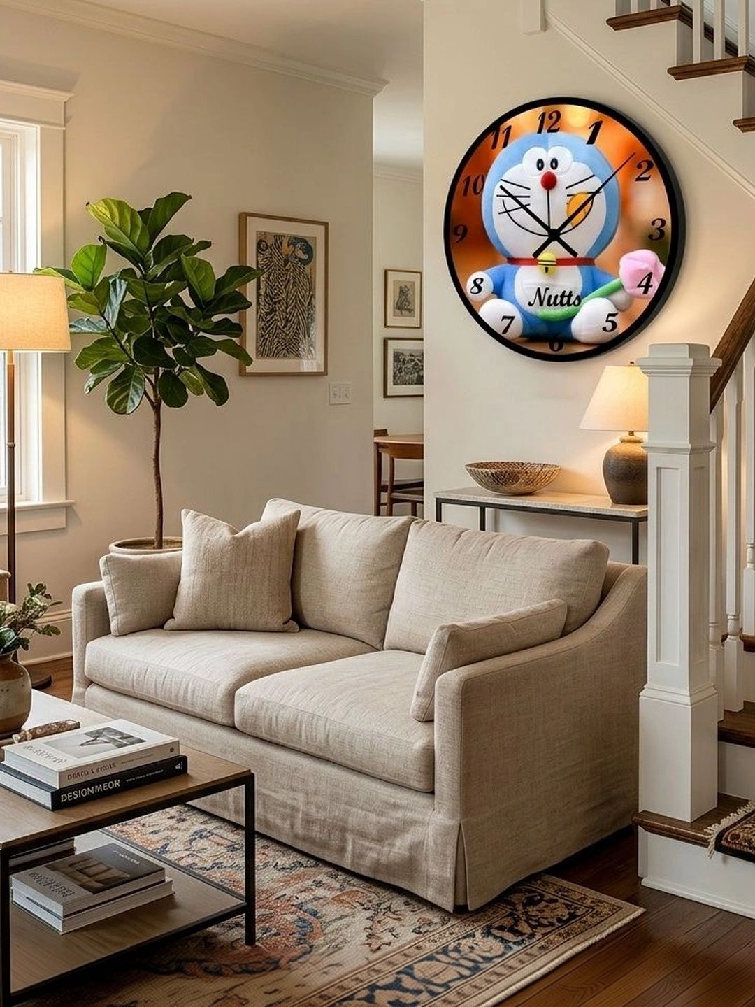 Nutts Multicoloured Printed Wall Clock-picture-42