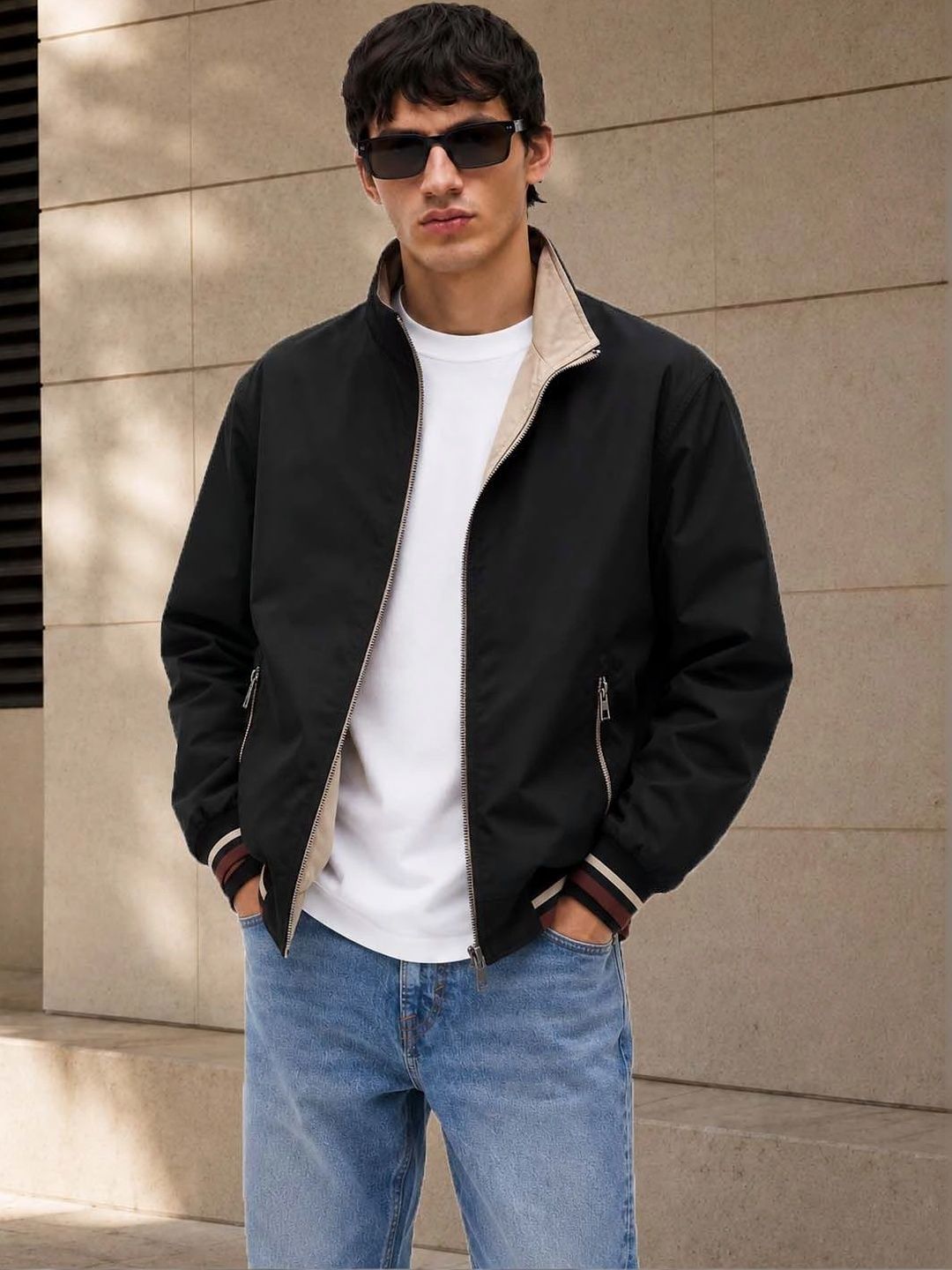 R.Code by The Roadster Life Co. Men Bomber Jacket-picture-22