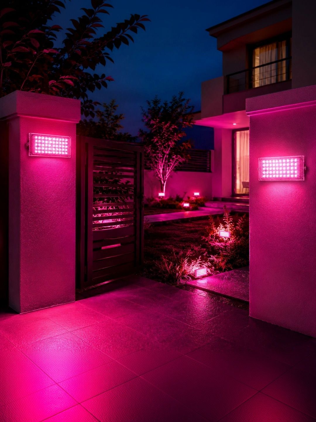 ENORMITY 2-Pcs Pink 50W Brick Light Rectangle Outdoor Lamps-picture-34