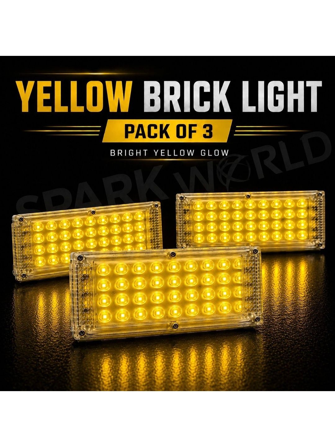 ENORMITY 3-Pcs Yellow Brick Light Rectangle Outdoor Lamps-picture-31