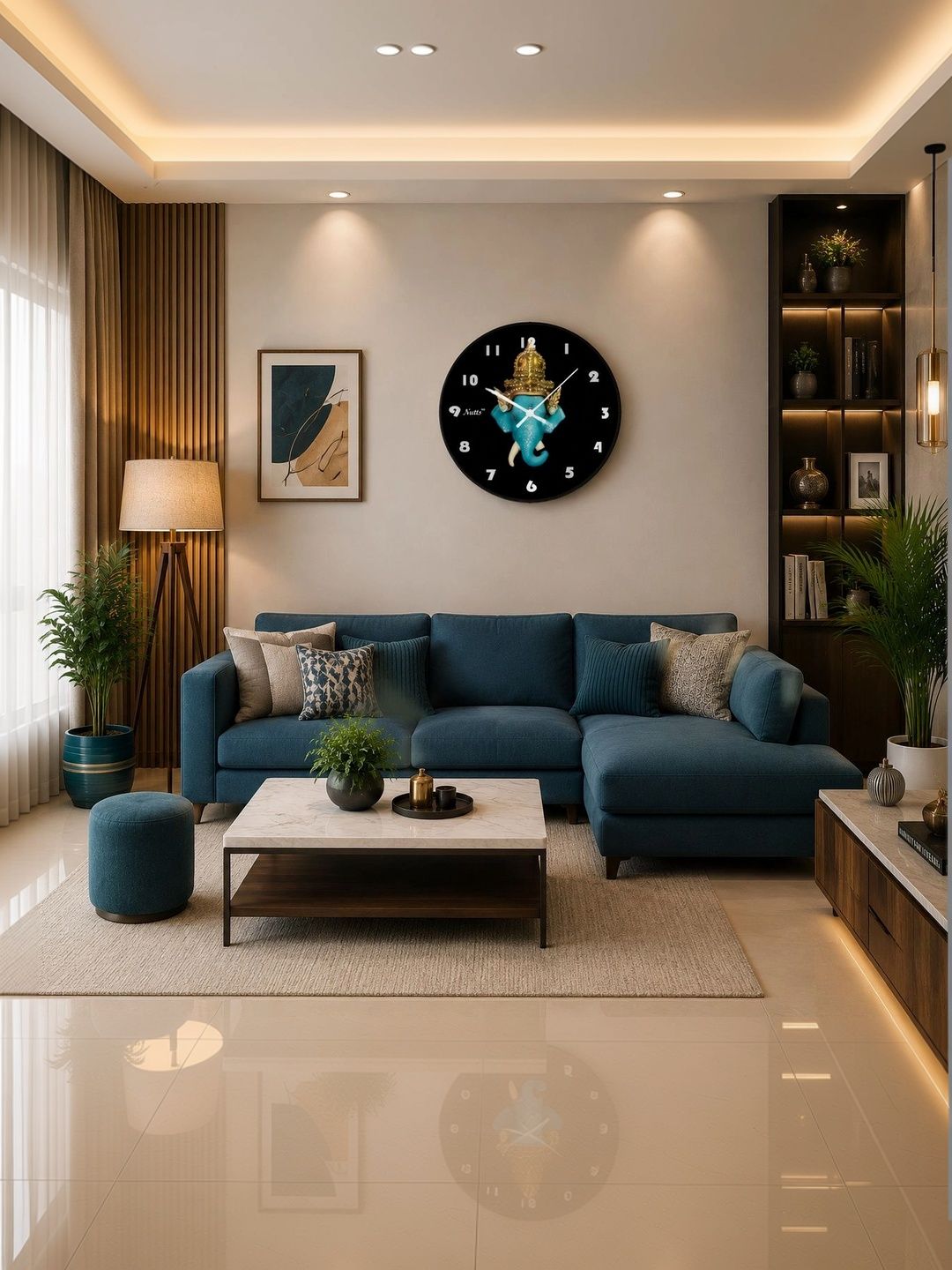 Nutts Multicoloured Printed Wall Clock-picture-36
