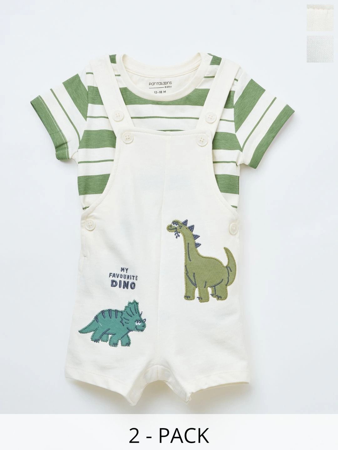 Pantaloons Baby Boys Striped T-shirt with Shorts-image-32