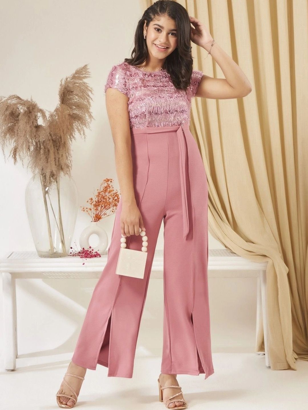 BAESD Girls Basic Jumpsuit with Embellished-picture-30