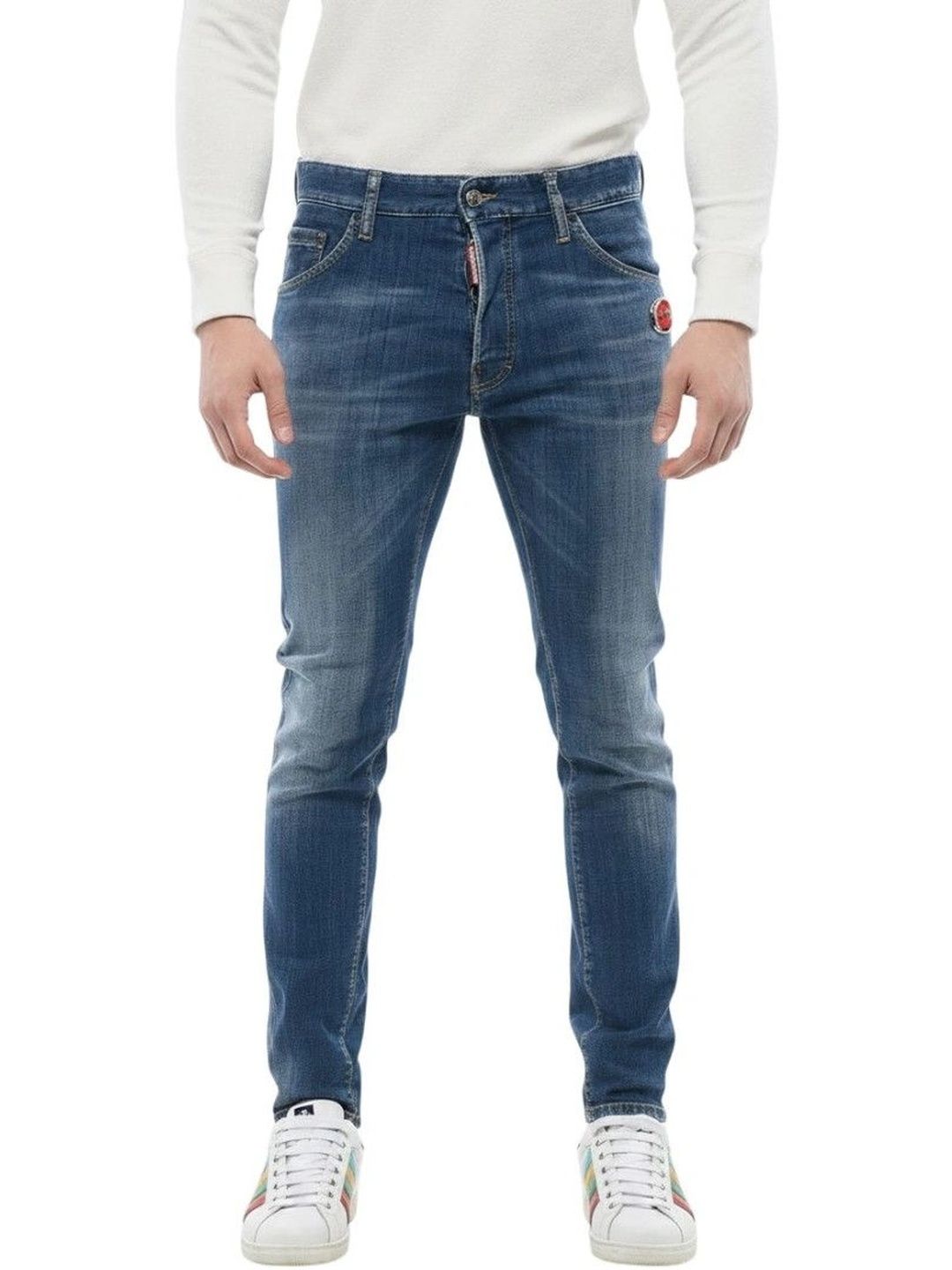 Dsquared2 Men Skinny Fit Mid-Rise Low Distress Jeans-picture-52