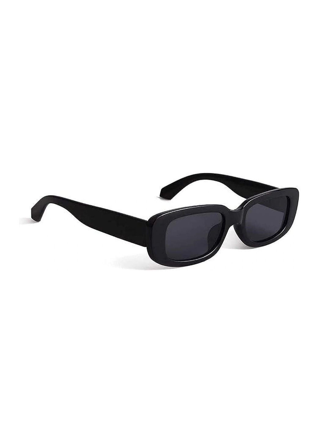 YOUTH CLUB Unisex Black Lens & Black Rectangle Sunglasses with-picture-20
