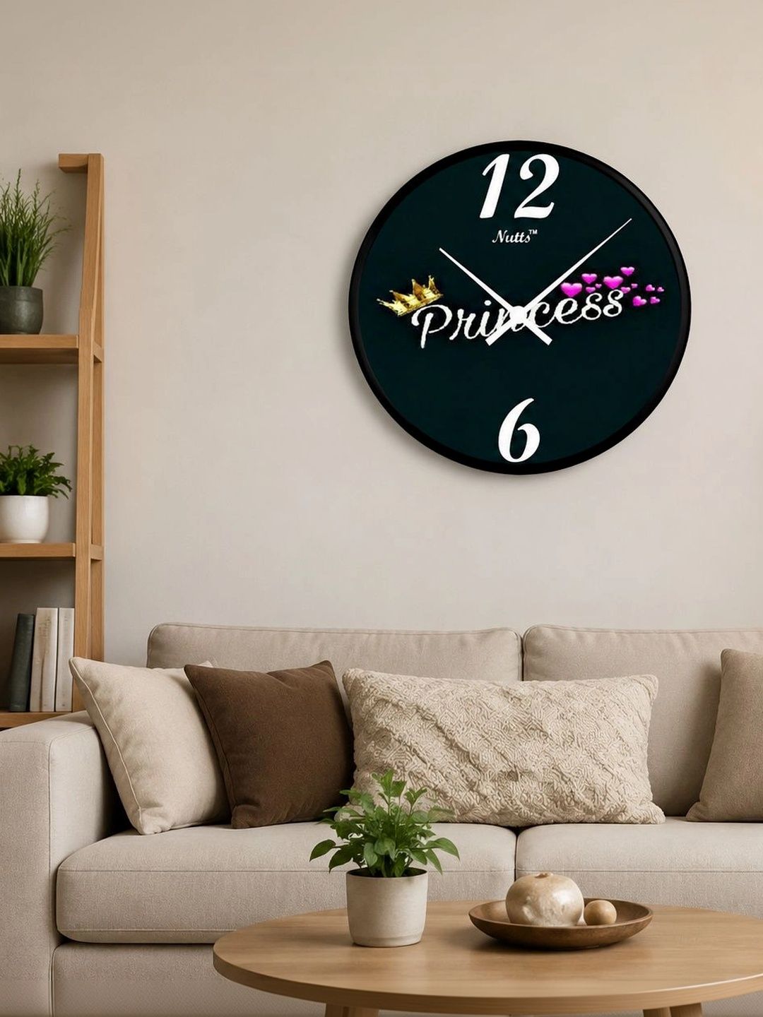 Nutts Multicoloured Printed Contemporary Wall Clock-picture-54