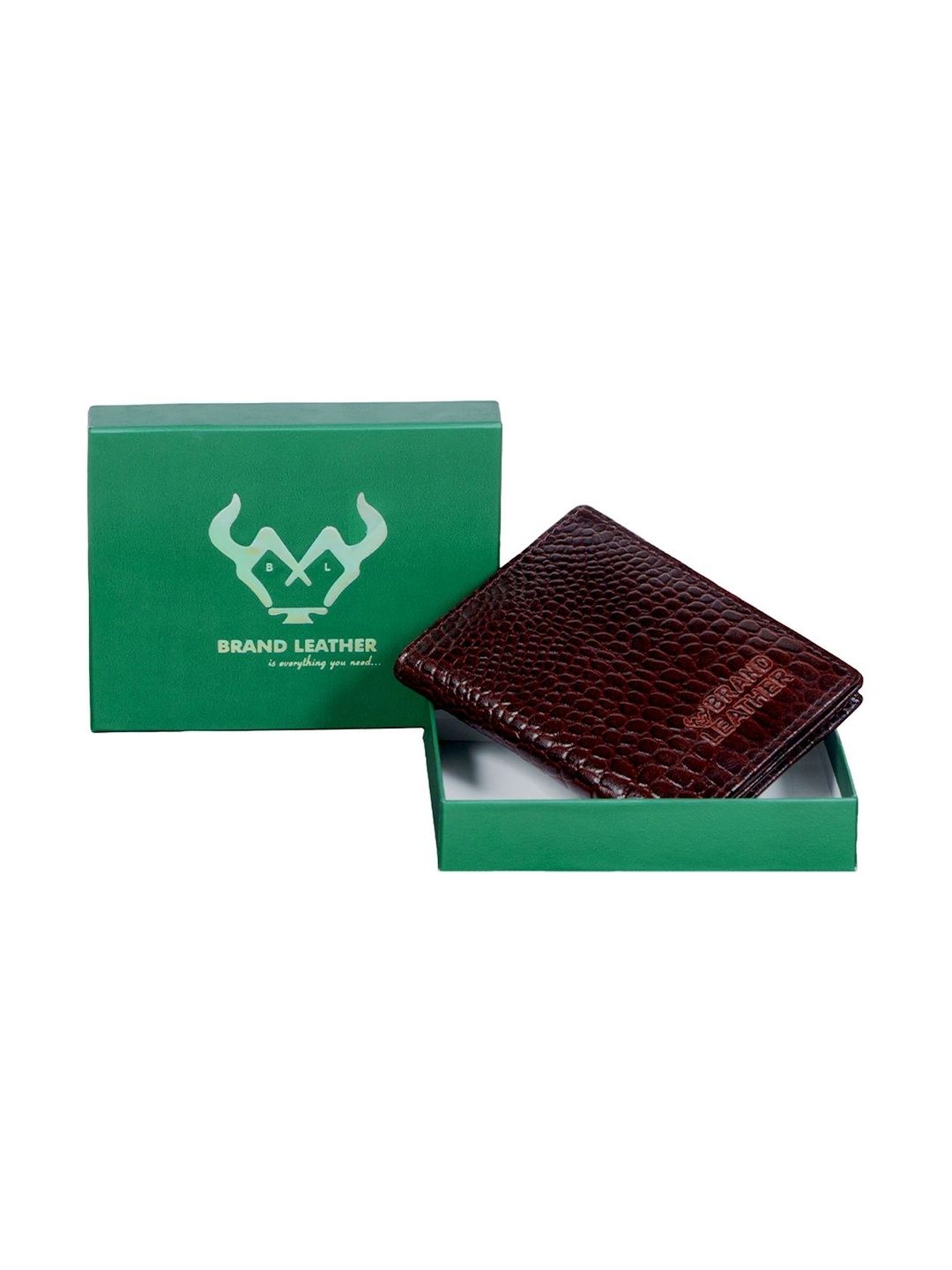 BRAND LEATHER Men Textured Leather Two Fold Wallet-picture-42