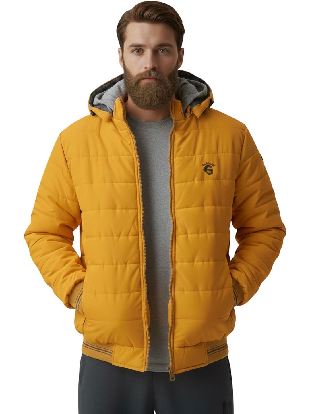 R.Code by The Roadster Life Co. Men Lightweight Training or Gym Puffer Jacket-picture-14