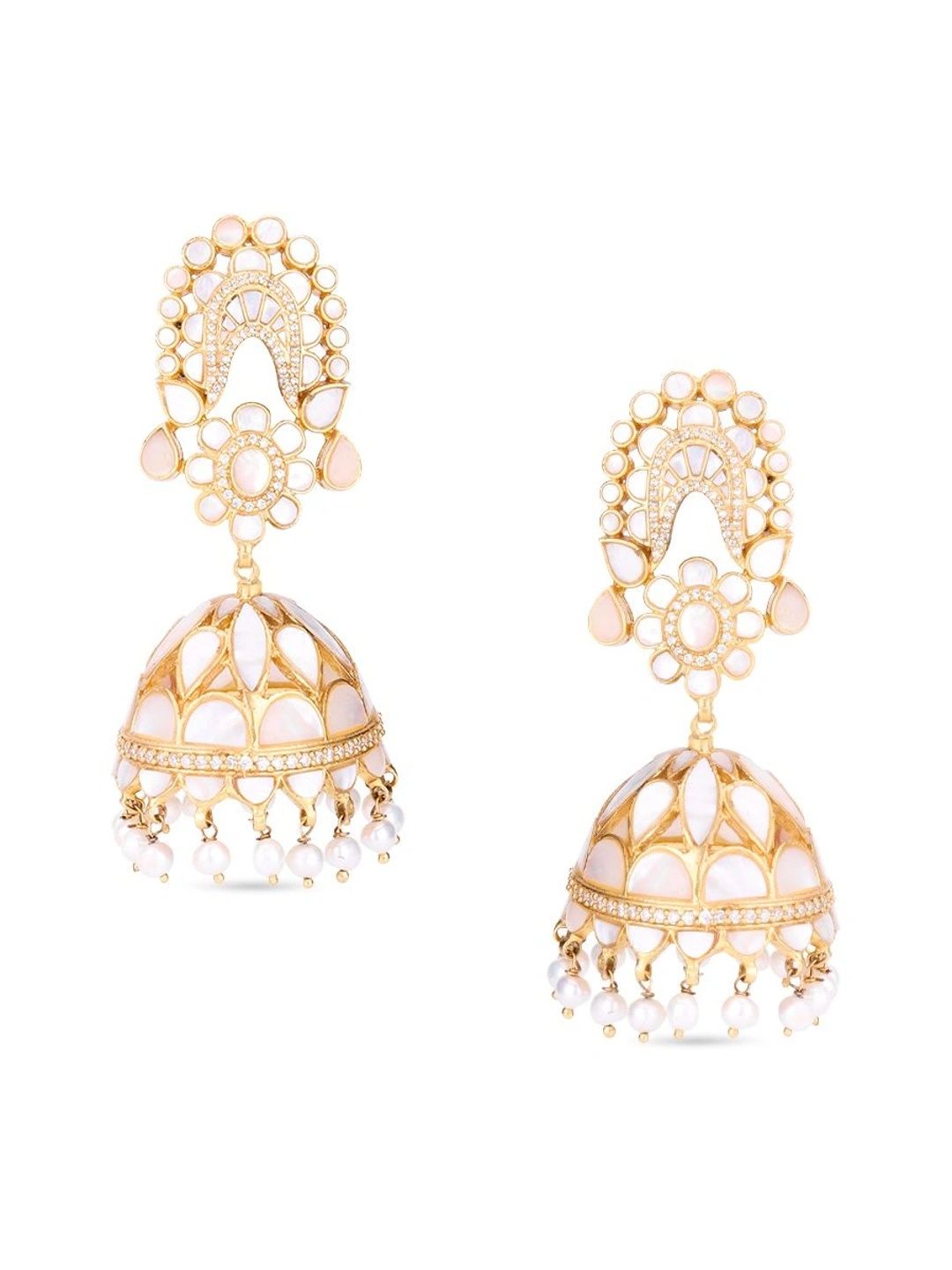 ANTEGRA Circular Jhumkas Earrings-image-47