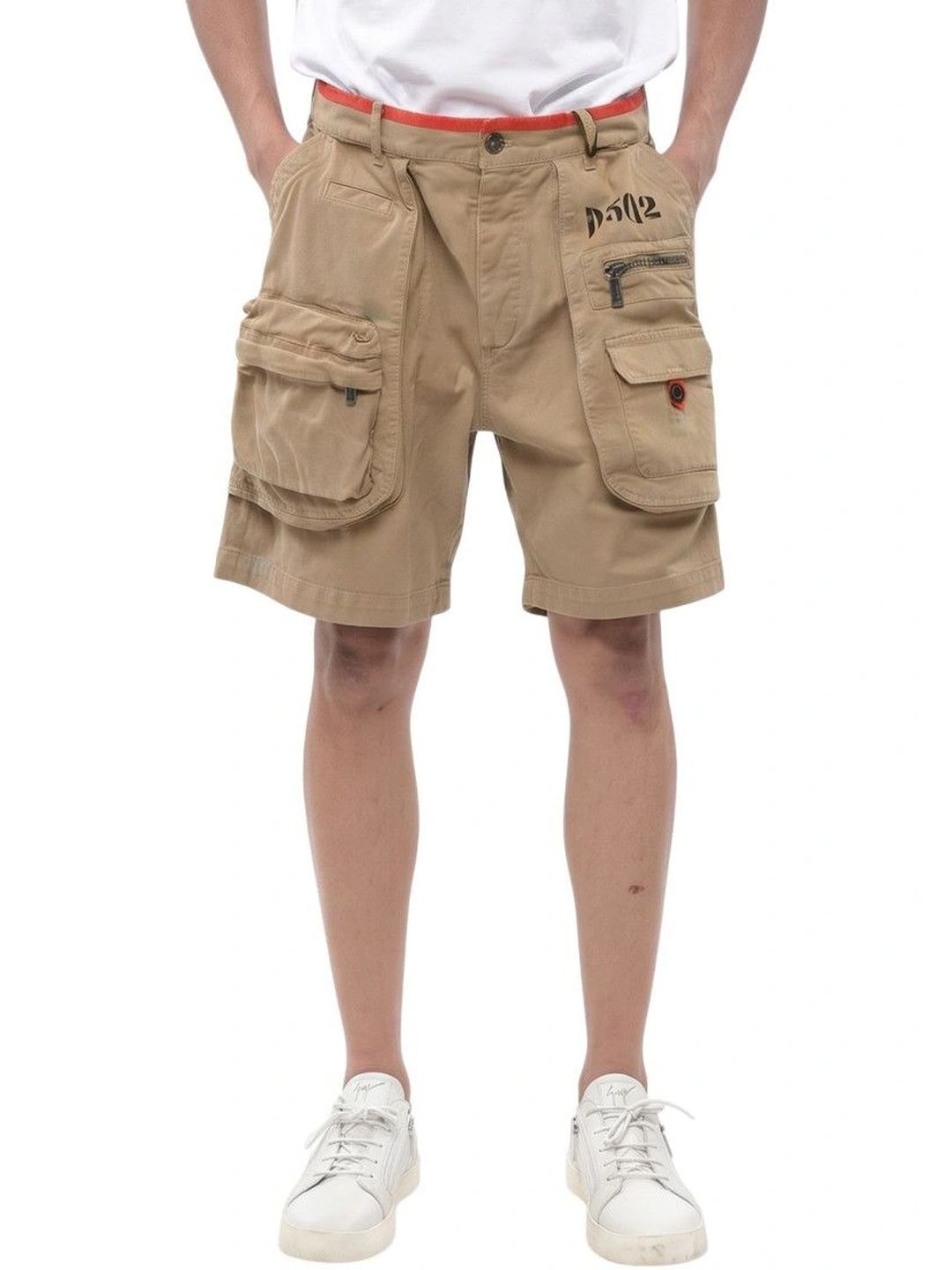 Dsquared2 Men Loose Fit Cargo Shorts-image-46