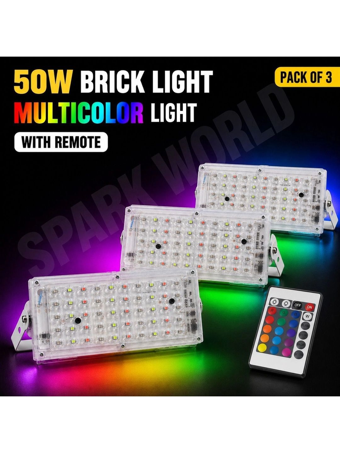 ENORMITY 3-Pcs White Rectangle Outdoor Lamps-image-4