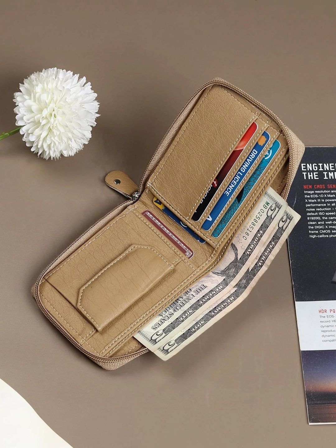 LAER Men Textured PU Two Fold Wallet-picture-30