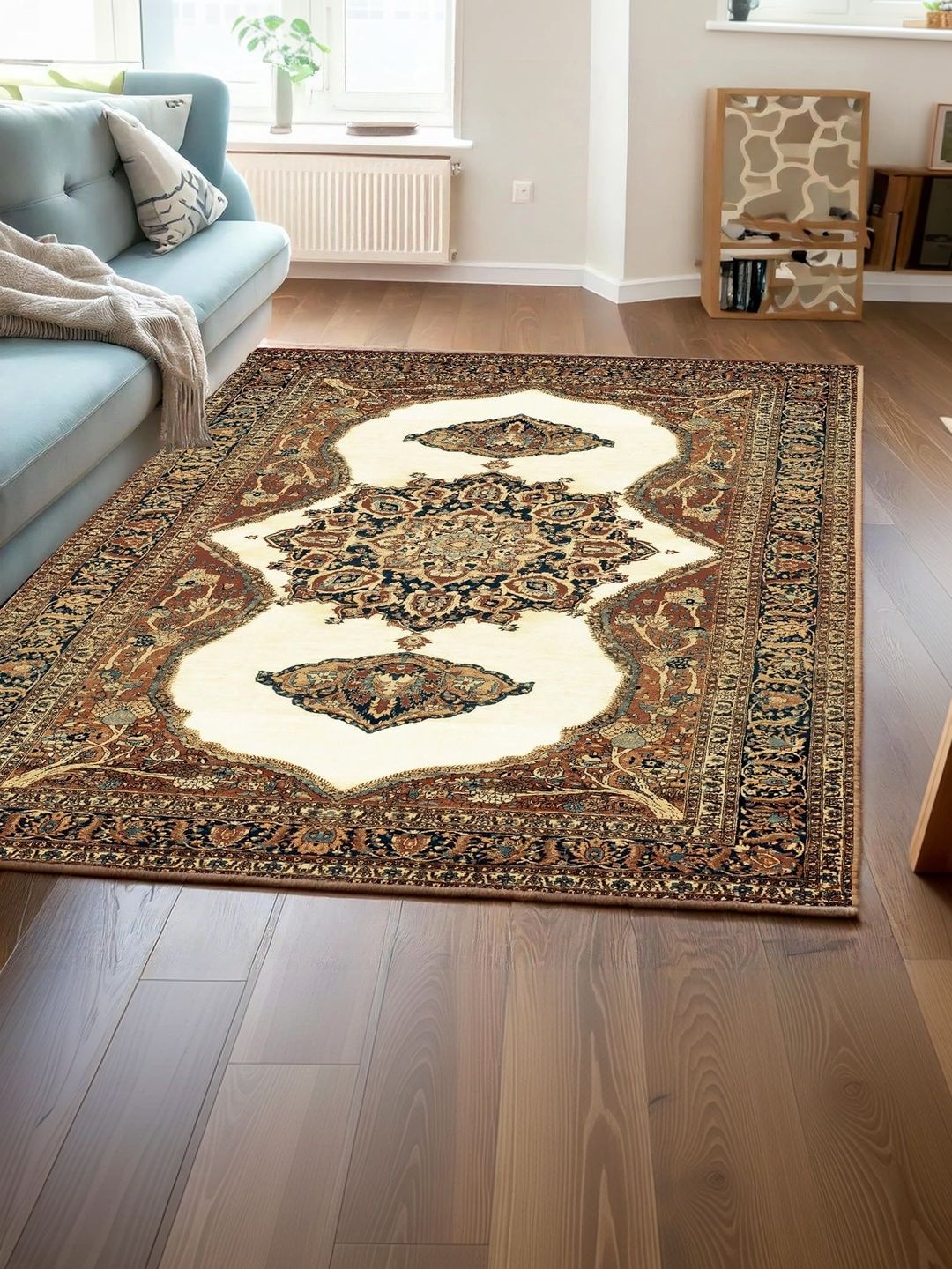 Ishro Home Multicoloured Ethnic Motifs Anti-Skid Other Carpet-picture-33
