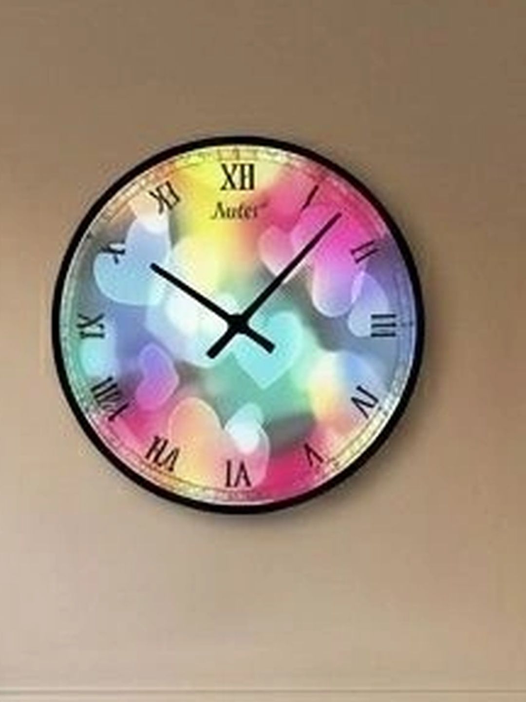 Nutts Multicoloured Printed Contemporary Wall Clock-picture-36