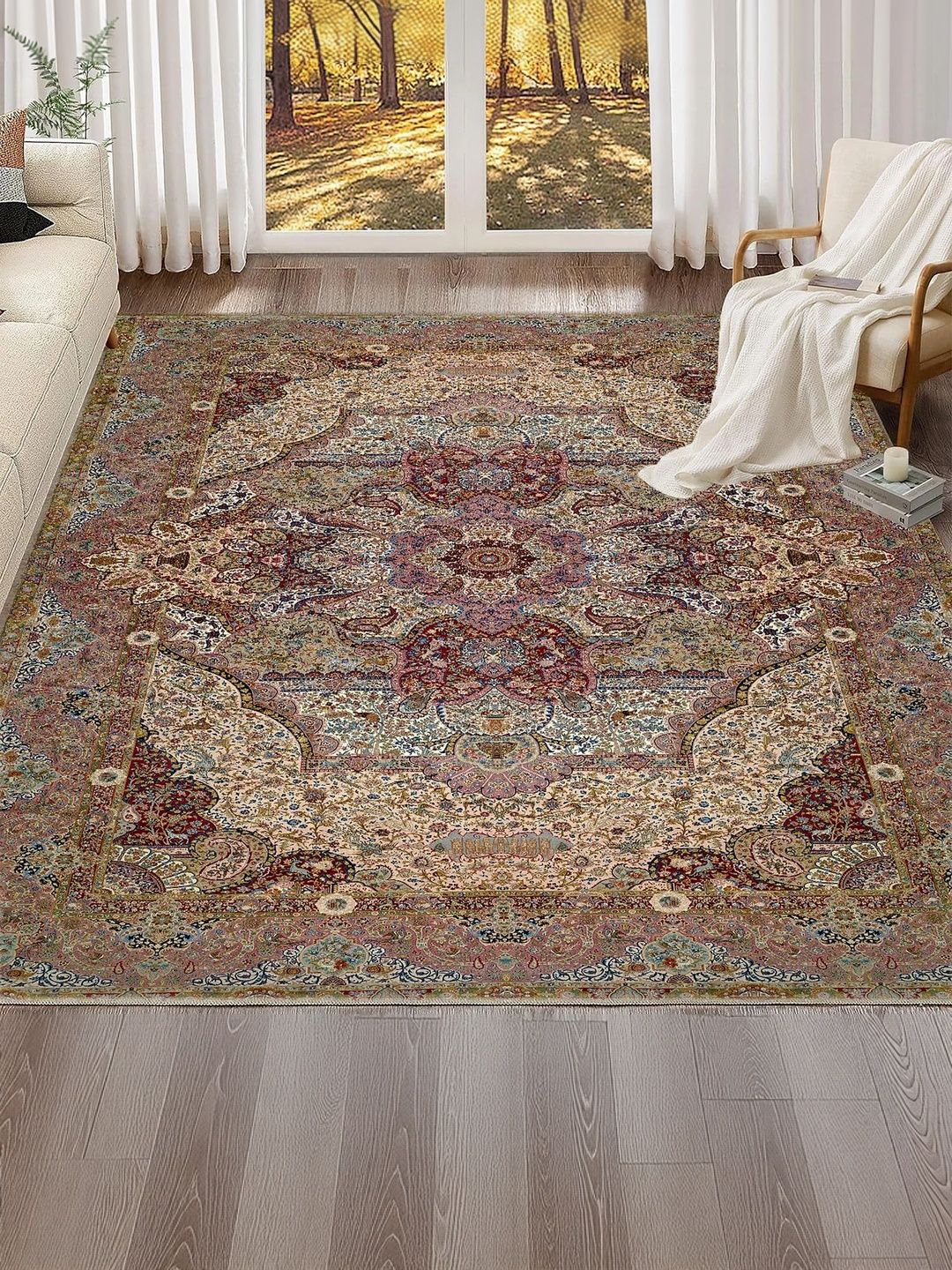 Ishro Home Multicoloured Traditional Anti-Skid Other Carpet-picture-25