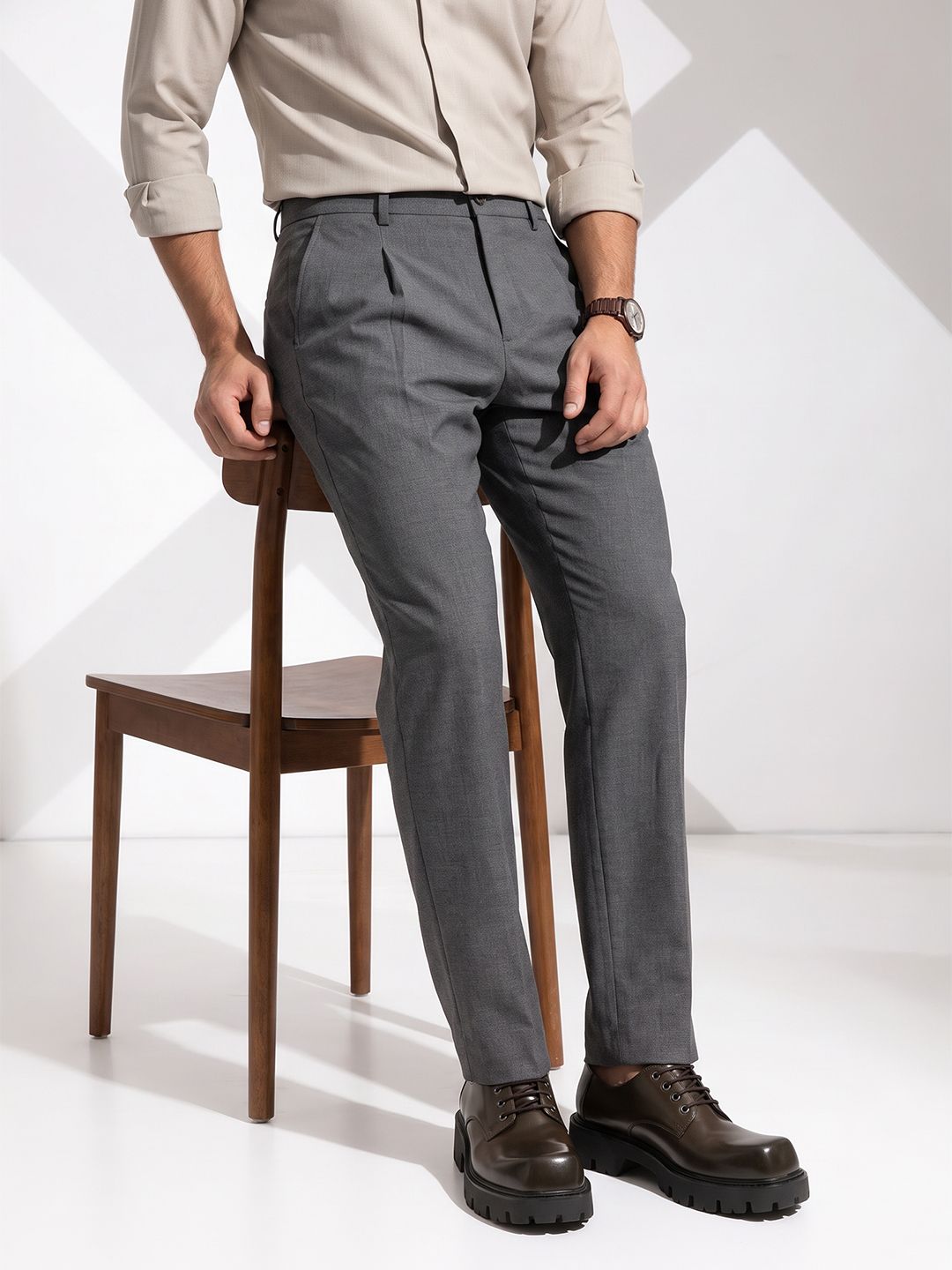 INVICTUS Men Polyester Trousers-picture-55