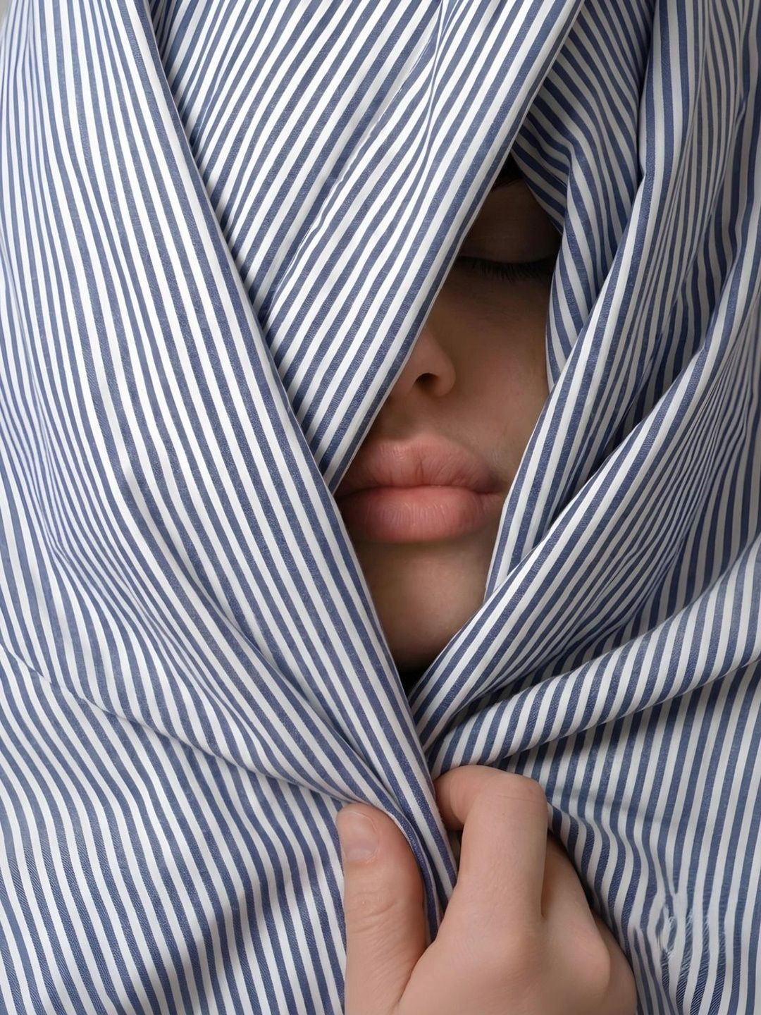 Zarf Blue & Grey Striped 400 GSM Comforter-picture-20