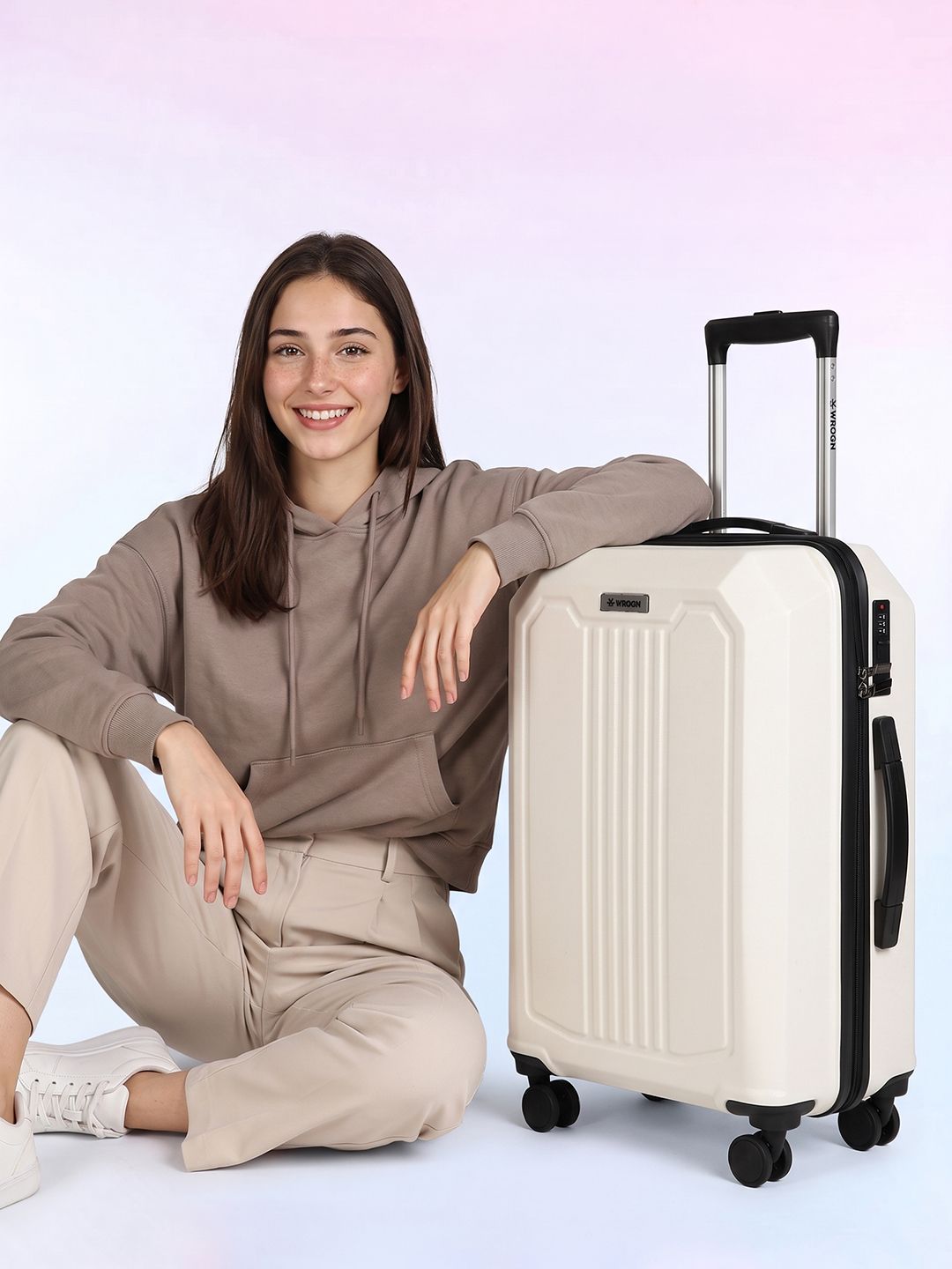 WROGN Textured Hard-Sided Medium Trolley Bags 52 L-picture-56