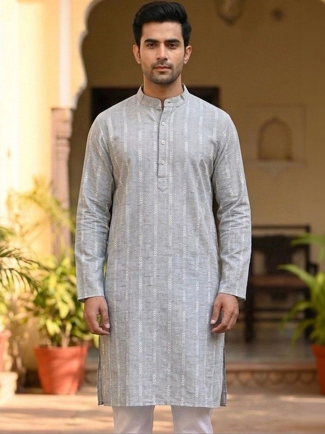 Sypher Boutique Men Dobby Handloom Kurta-picture-36