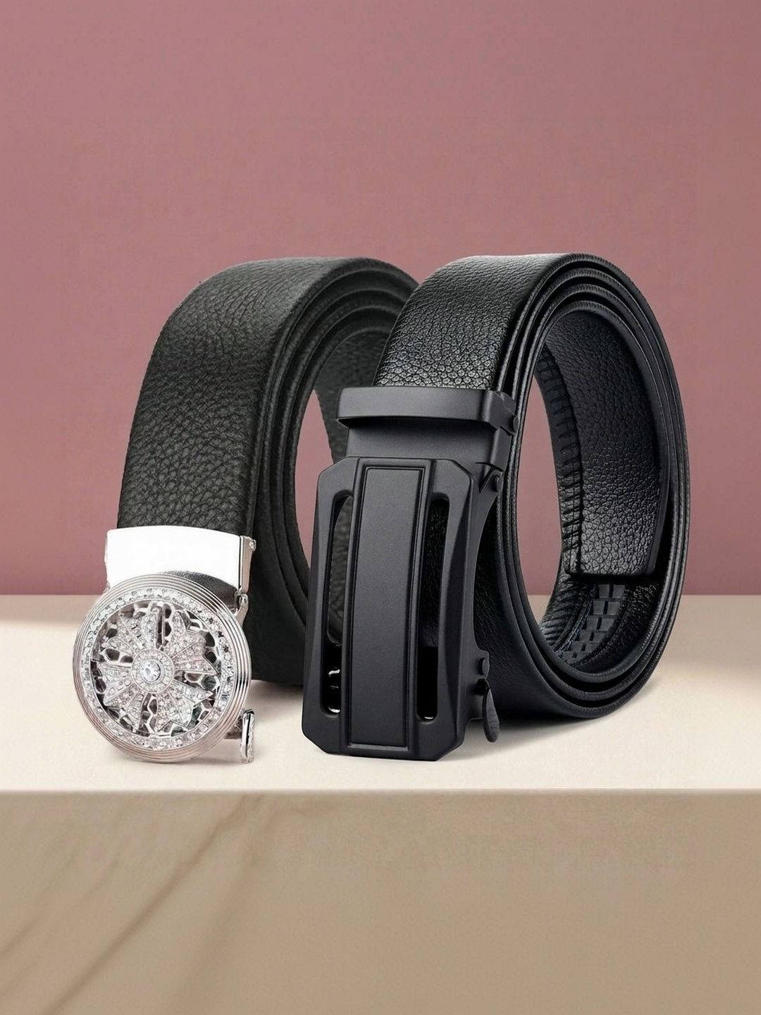 Roadster Men Textured 2 PU Belt-picture-35
