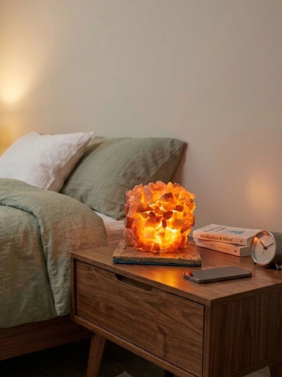 SAARAA FICTIONS Orange Textured Abstract Shaped Table Lamp-image-40