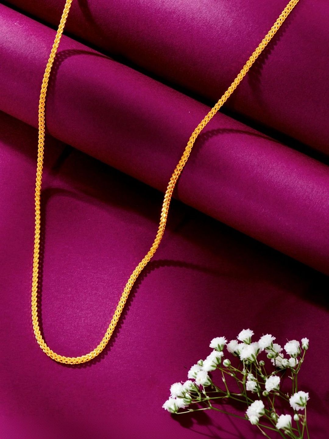 P N GADGIL JEWELLERS 22KT Gold Splendid Curve Classic Chain - 11 g-picture-32