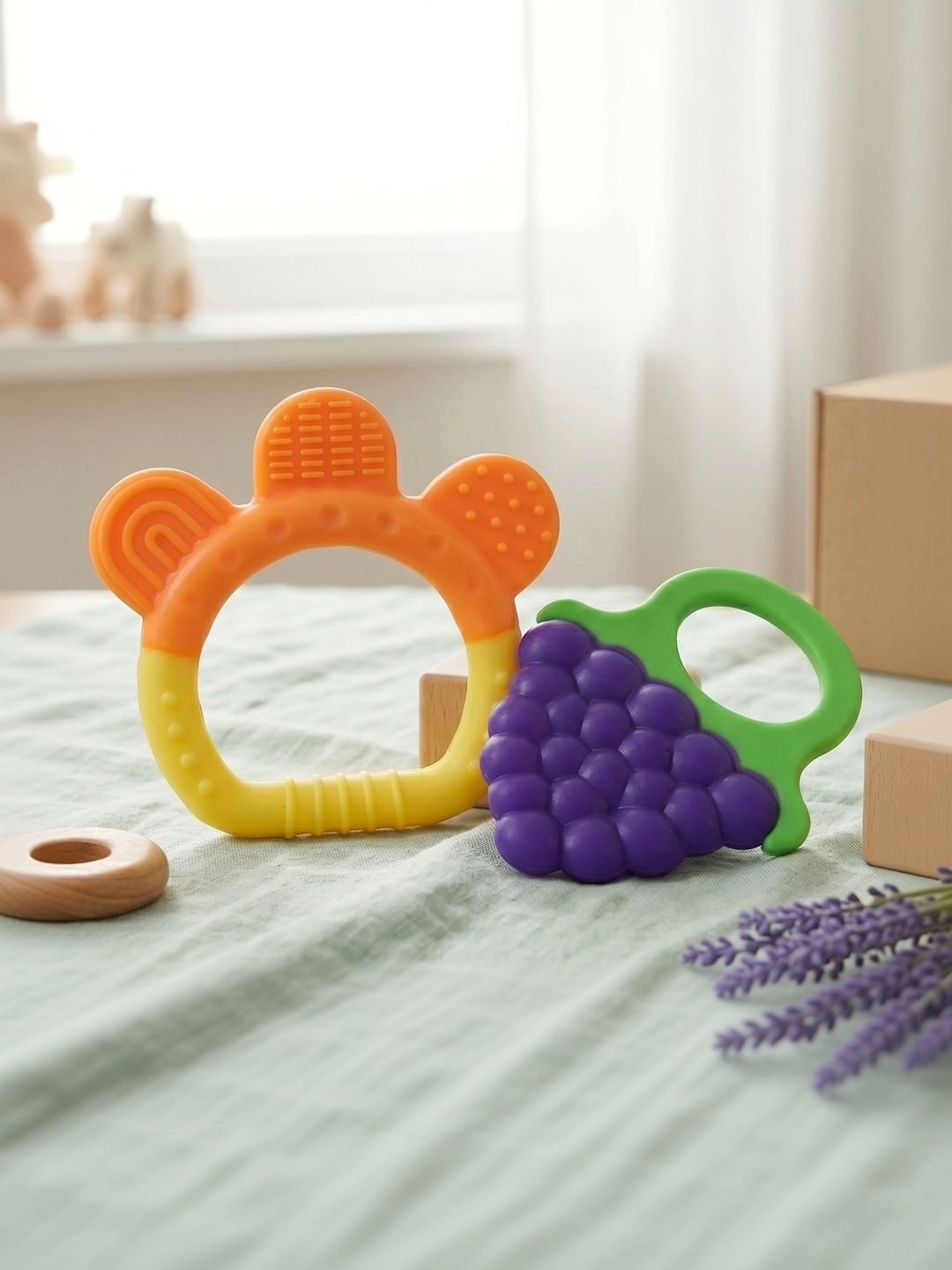 ORTIS GLOBAL TRADE Set Of 2 Grapes Teether & Locker Ring Teether-picture-28