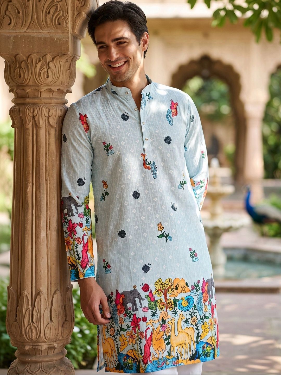 Anouk Men Ethnic Motifs Printed Kurta-picture-20