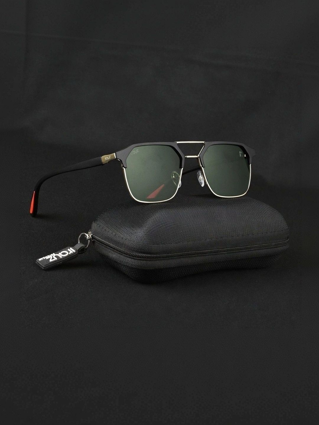 Irayz Unisex Green Lens & Gold-Toned Other Sunglasses with-picture-11