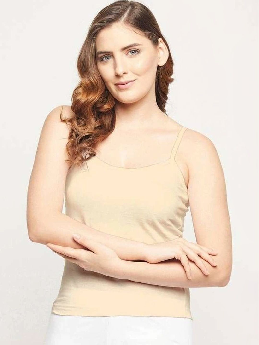 GUJARISH Pure Cotton Non Padded Camisoles-picture-46