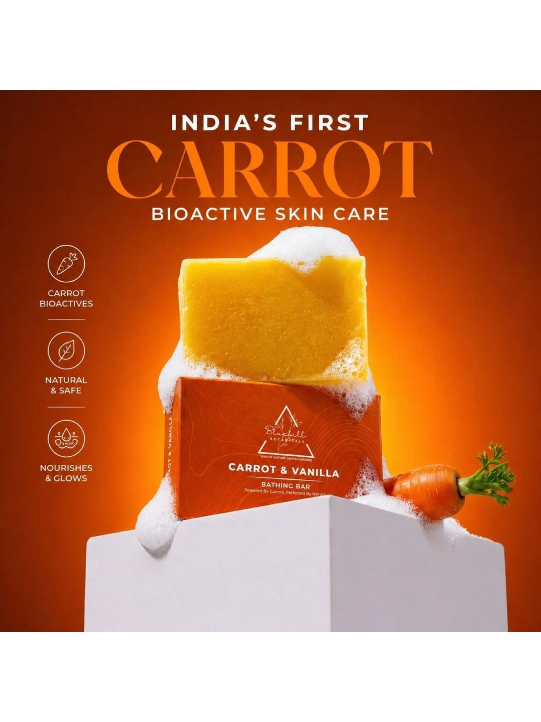 Bluehill Botanicals Carrot & Vanilla Bathing Soap - 100 g-image-25