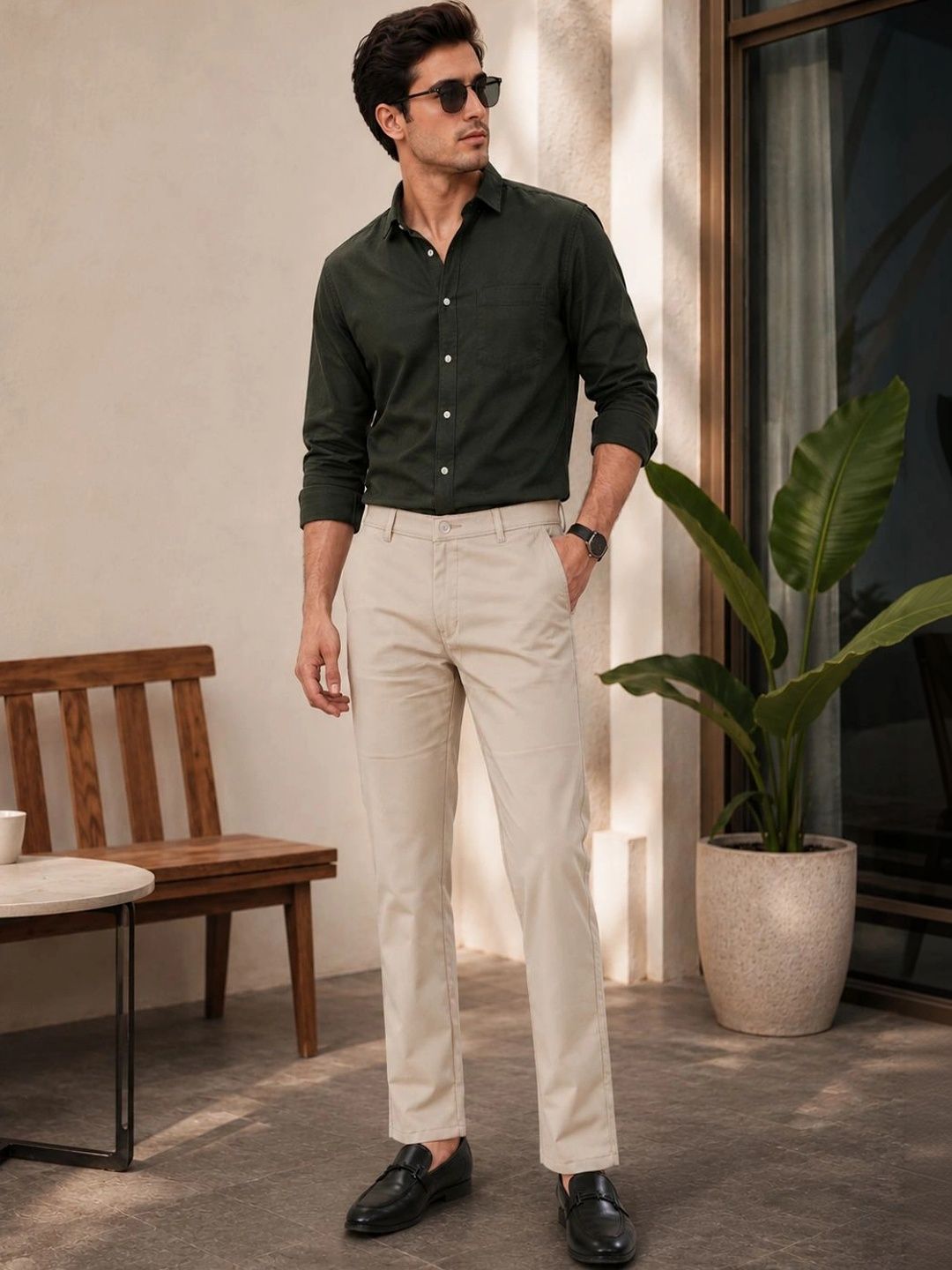 Kyber Men Classic Wrinkle Free Trousers-picture-29
