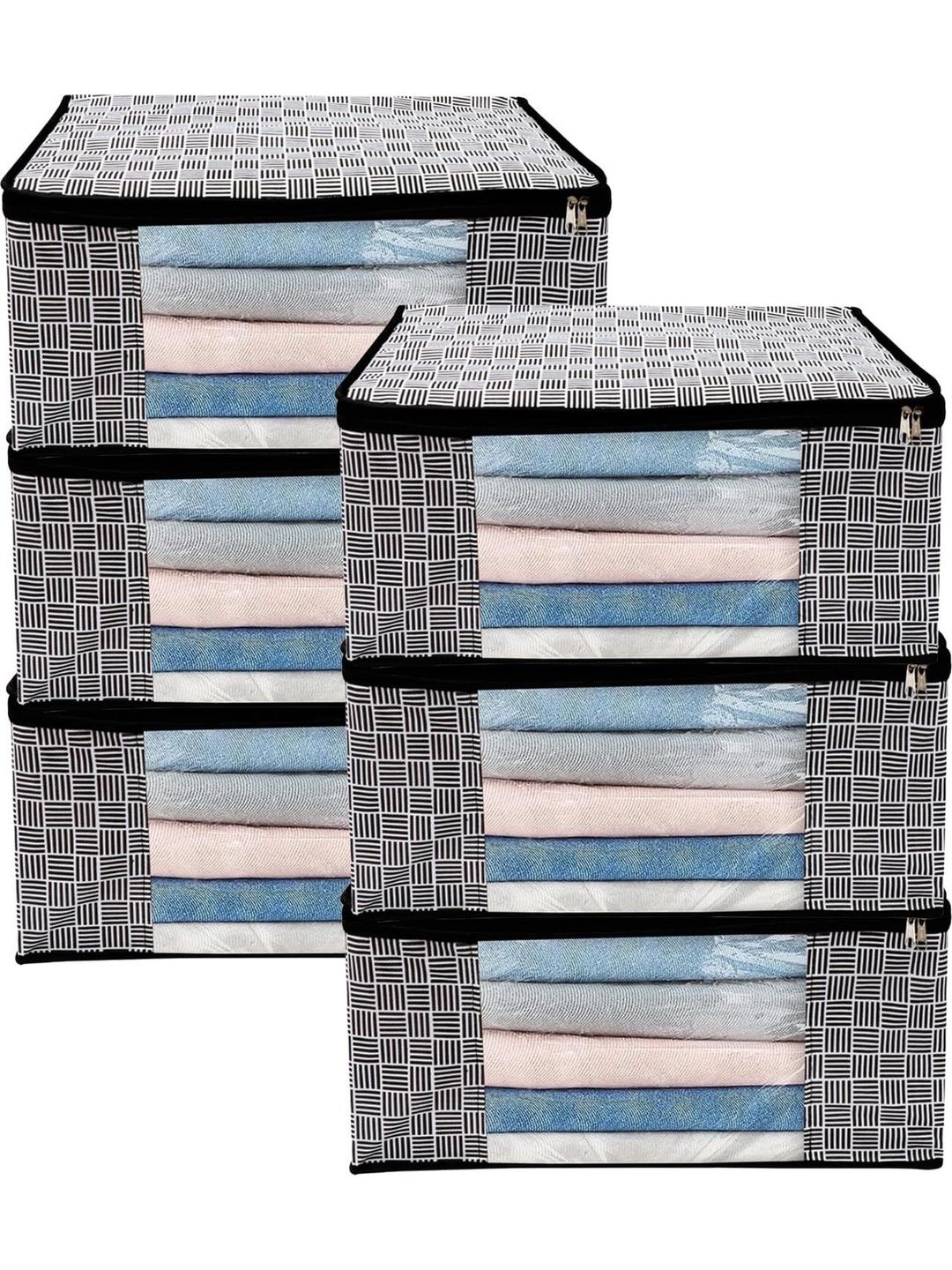 AARON INC Black Set of 6 Reusable Multi-Utility Organisers-picture-24