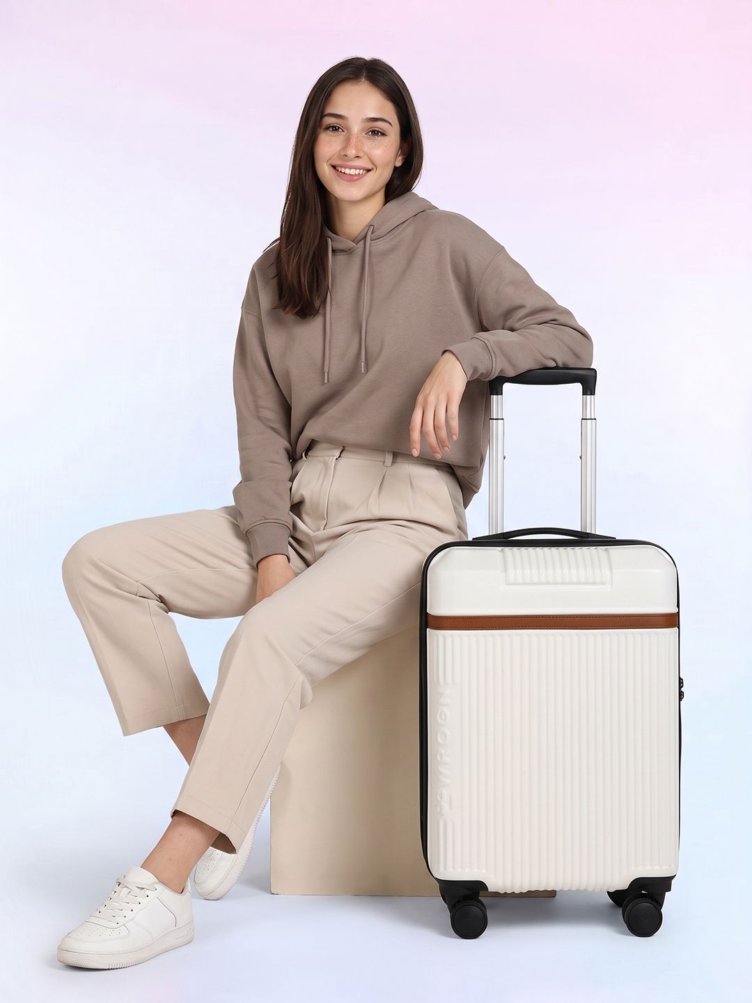 WROGN Textured Hard-Sided Cabin Trolley Bag 37 L-picture-25