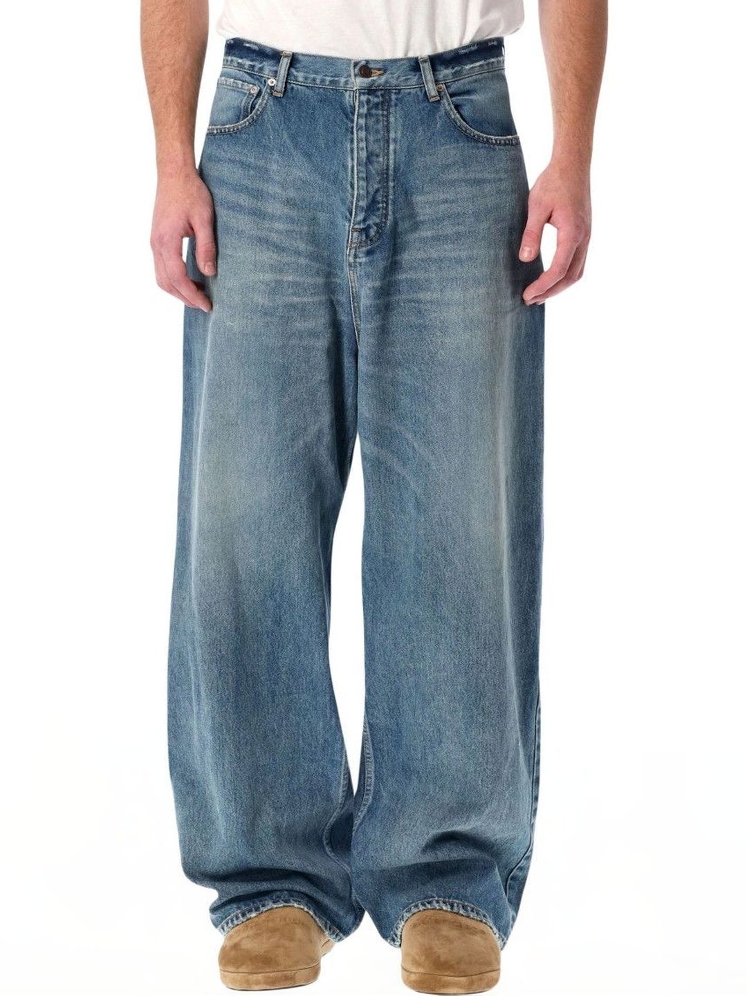 Balenciaga Men Mid-Rise Highly Distressed Jeans-picture-57