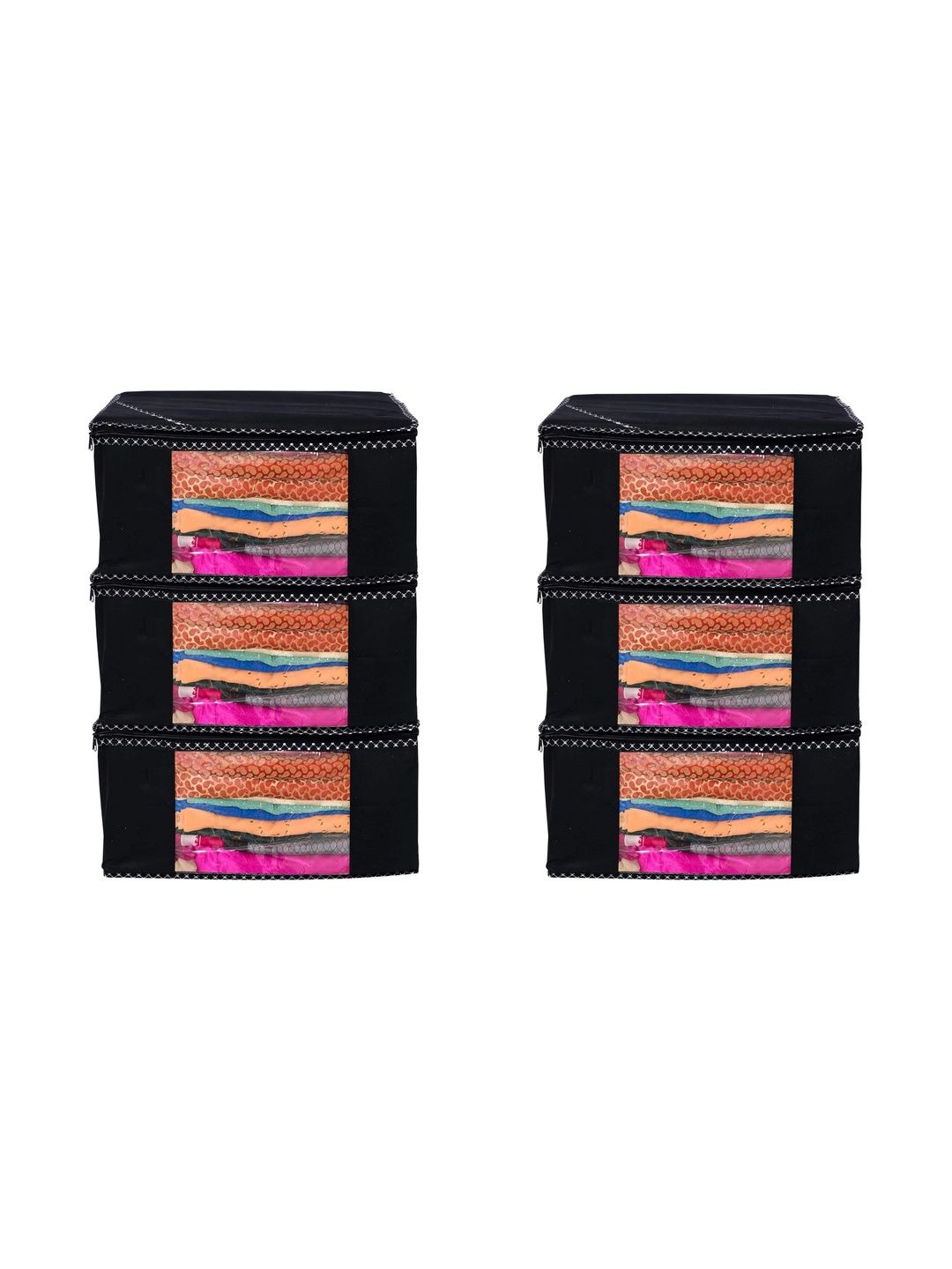 AARON INC Black Set of 6 Reusable Multi-Utility Organisers-picture-9