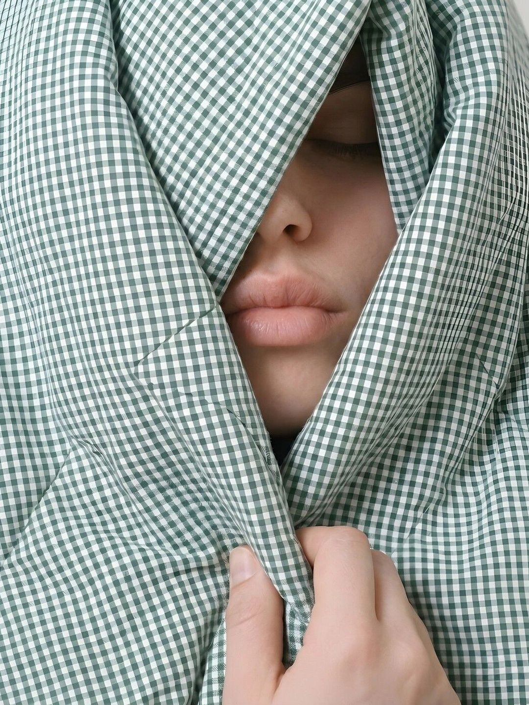 Zarf Green & Brown Checked 400 GSM Comforter-picture-5