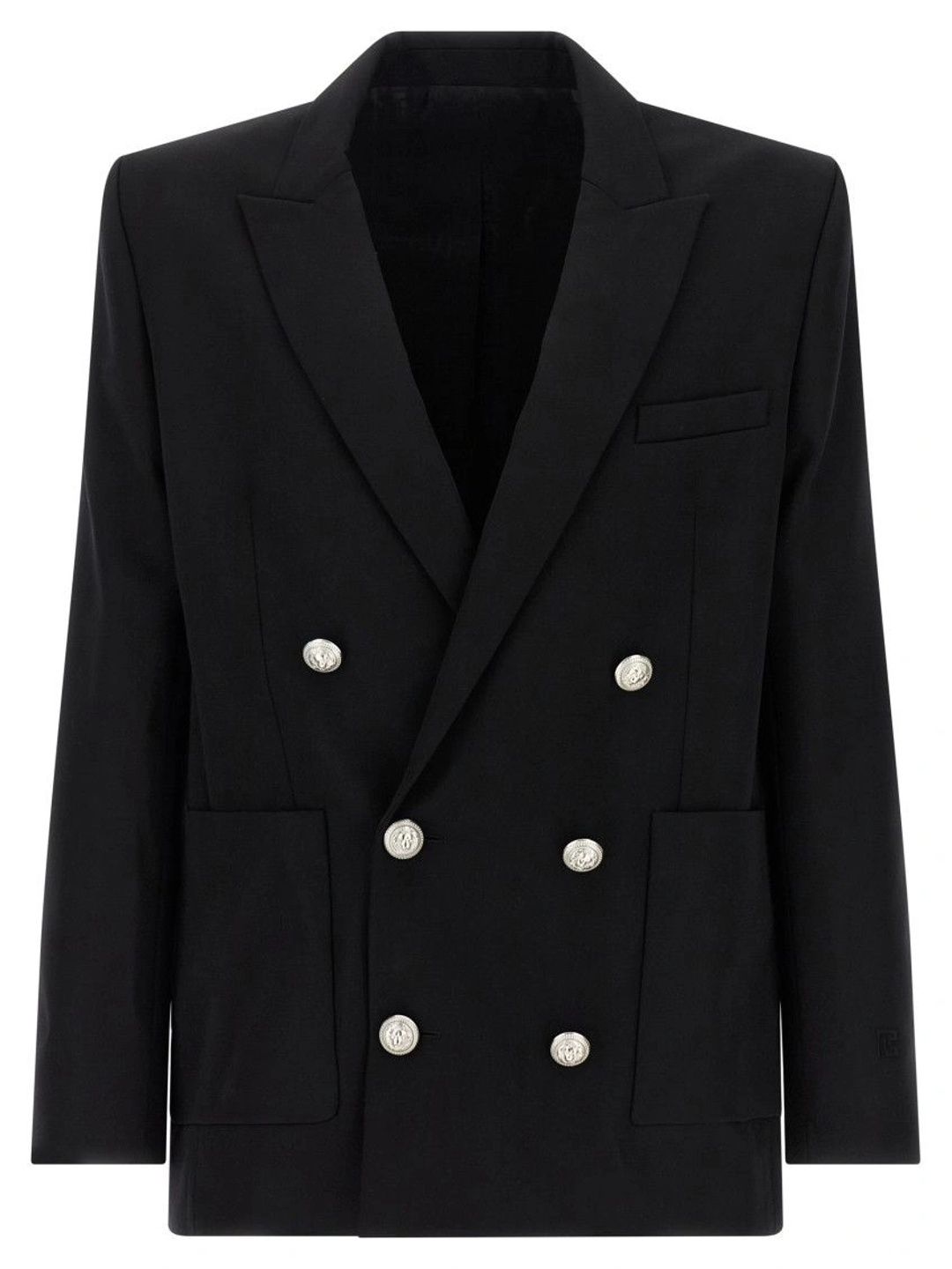 Balmain Black Grain de poudre blazer-picture-47