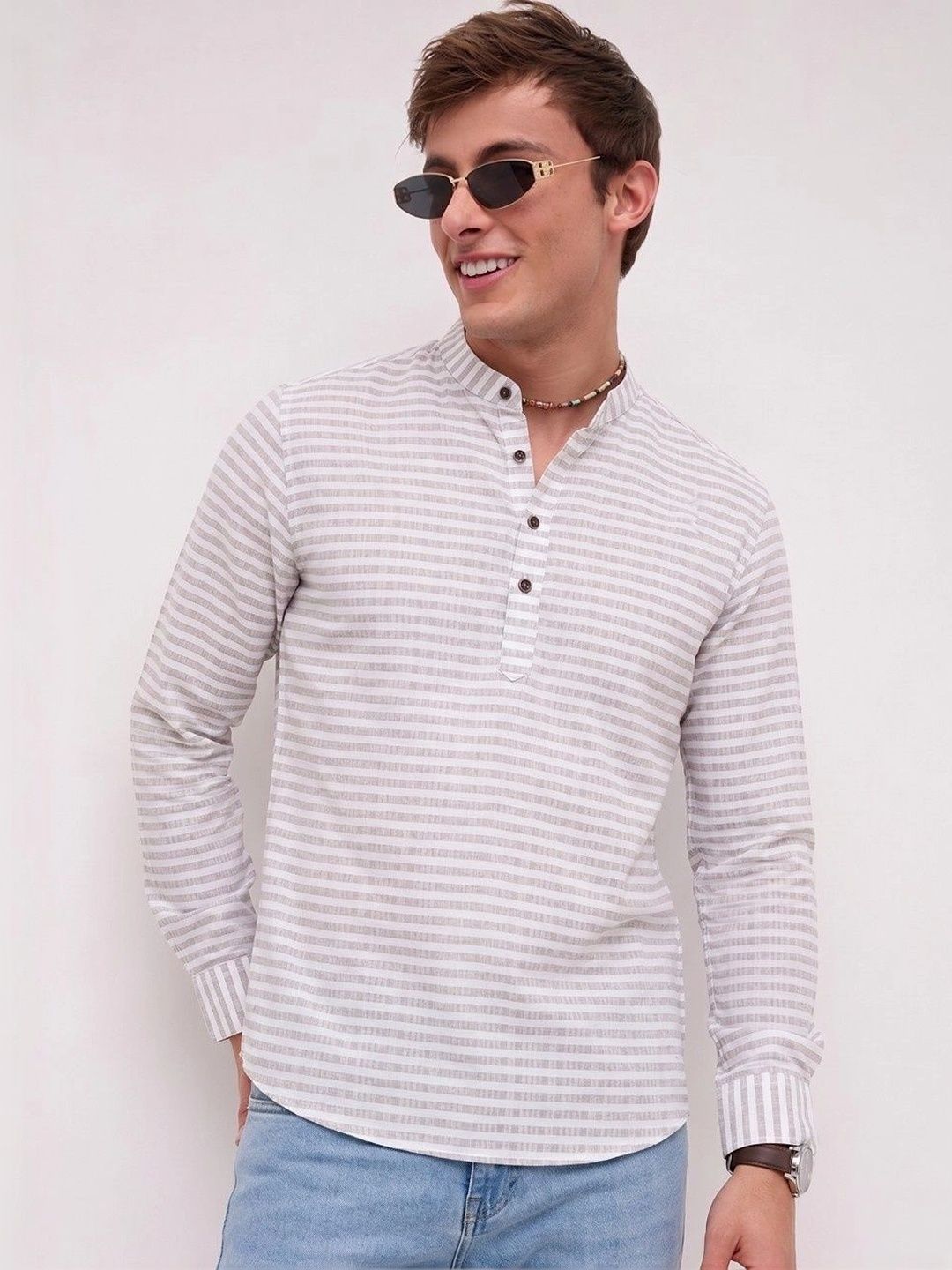 Dincharya Men Striped Kurta-picture-21