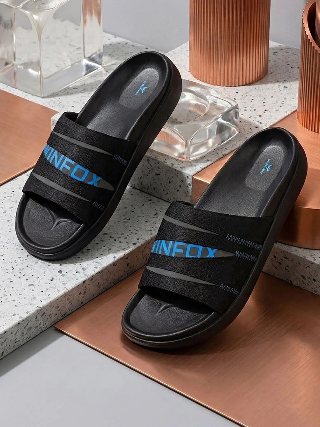 WINFOX Men Printed Sliders-picture-39
