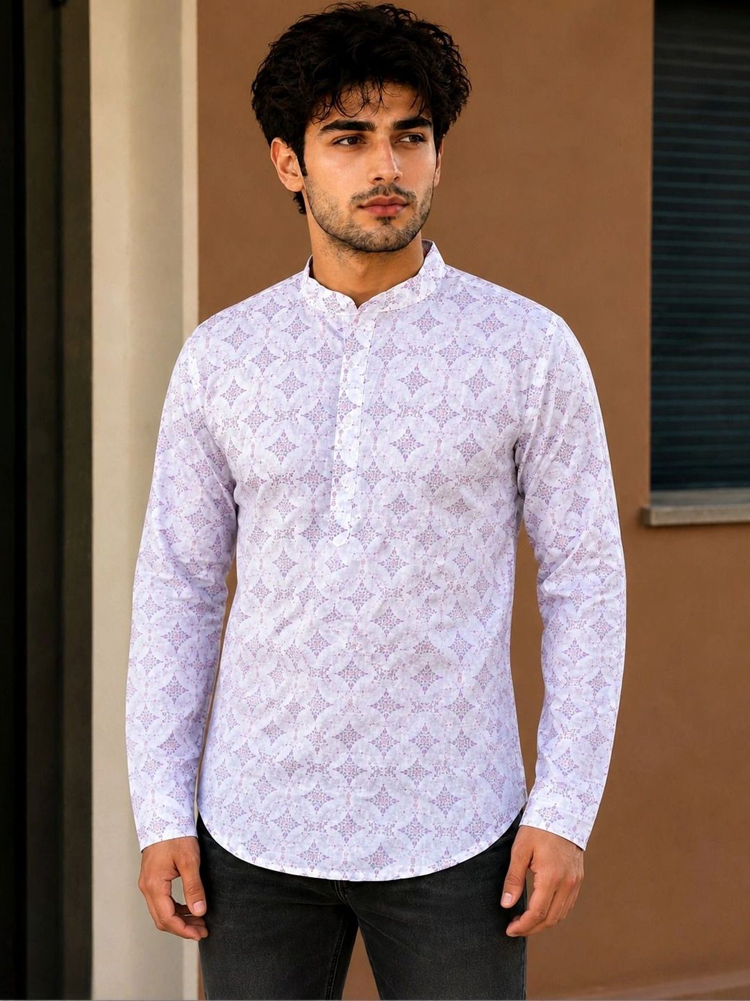 Moda Rapido Men Ethnic Motifs Printed Kurta-picture-56