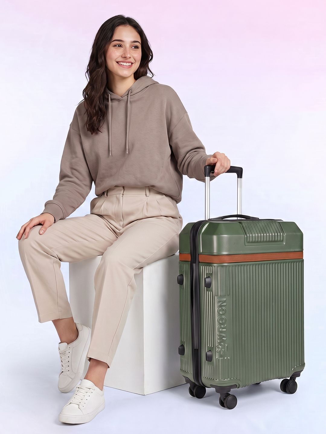 WROGN Hard Sided Medium Trolley Bag 52 L-picture-45