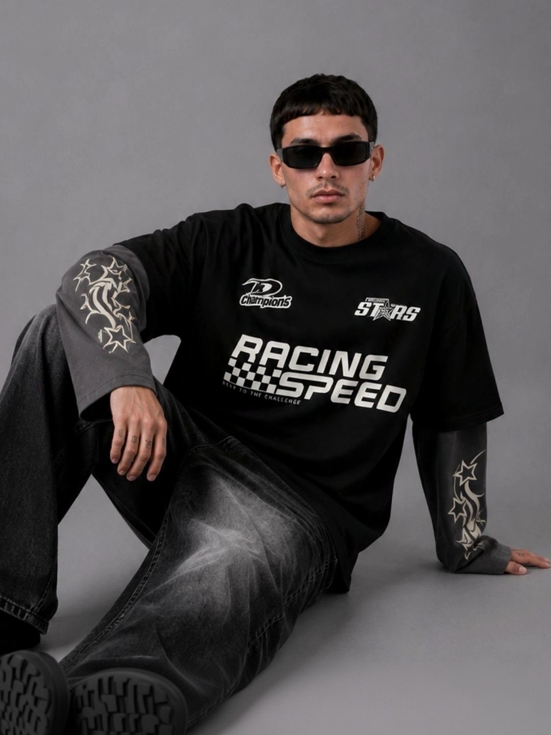 CLOTH N CODE Men Printed Pure Cotton Boxy T-shirt-picture-24