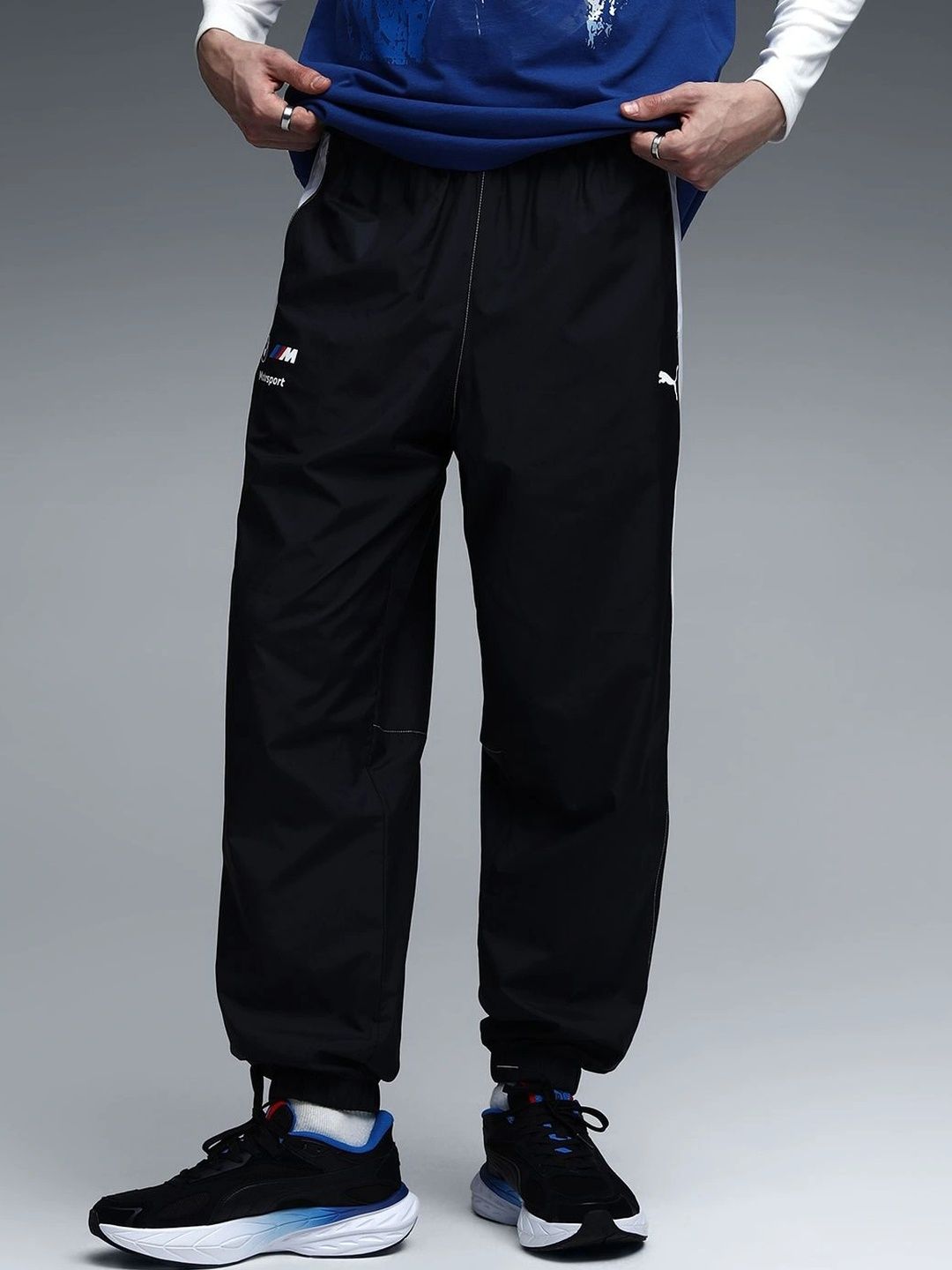 PUMA Motorsport Men Regular Fit Brand Logo Training Track Pants-picture-27