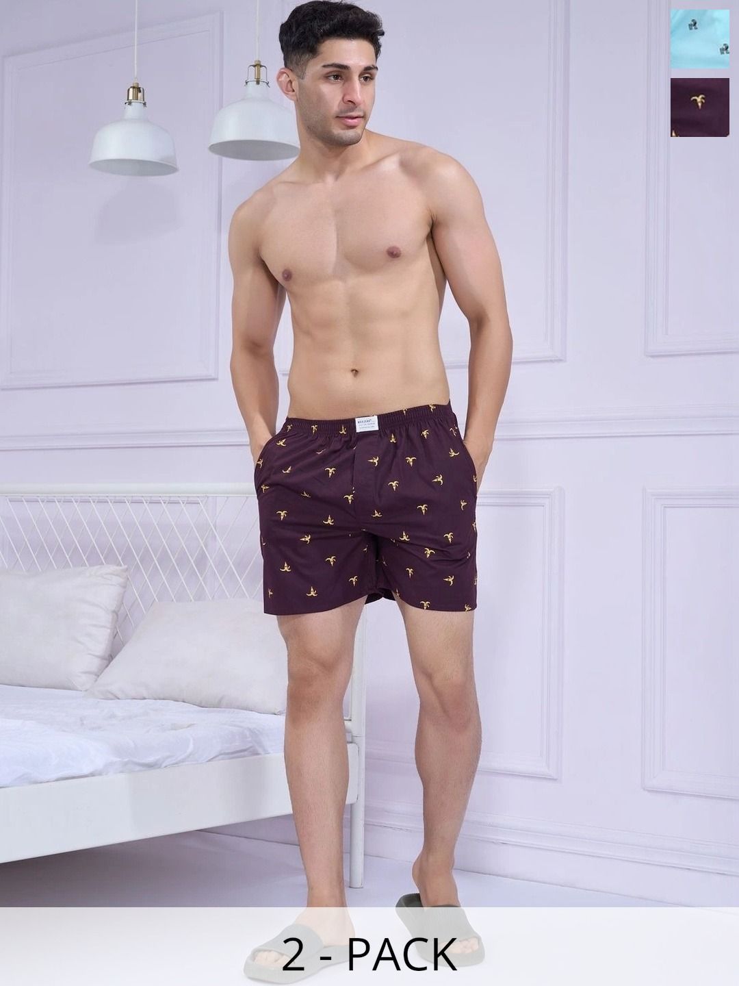 MAXZONE Pack Of 2 Printed Pure Cotton Boxers-picture-14