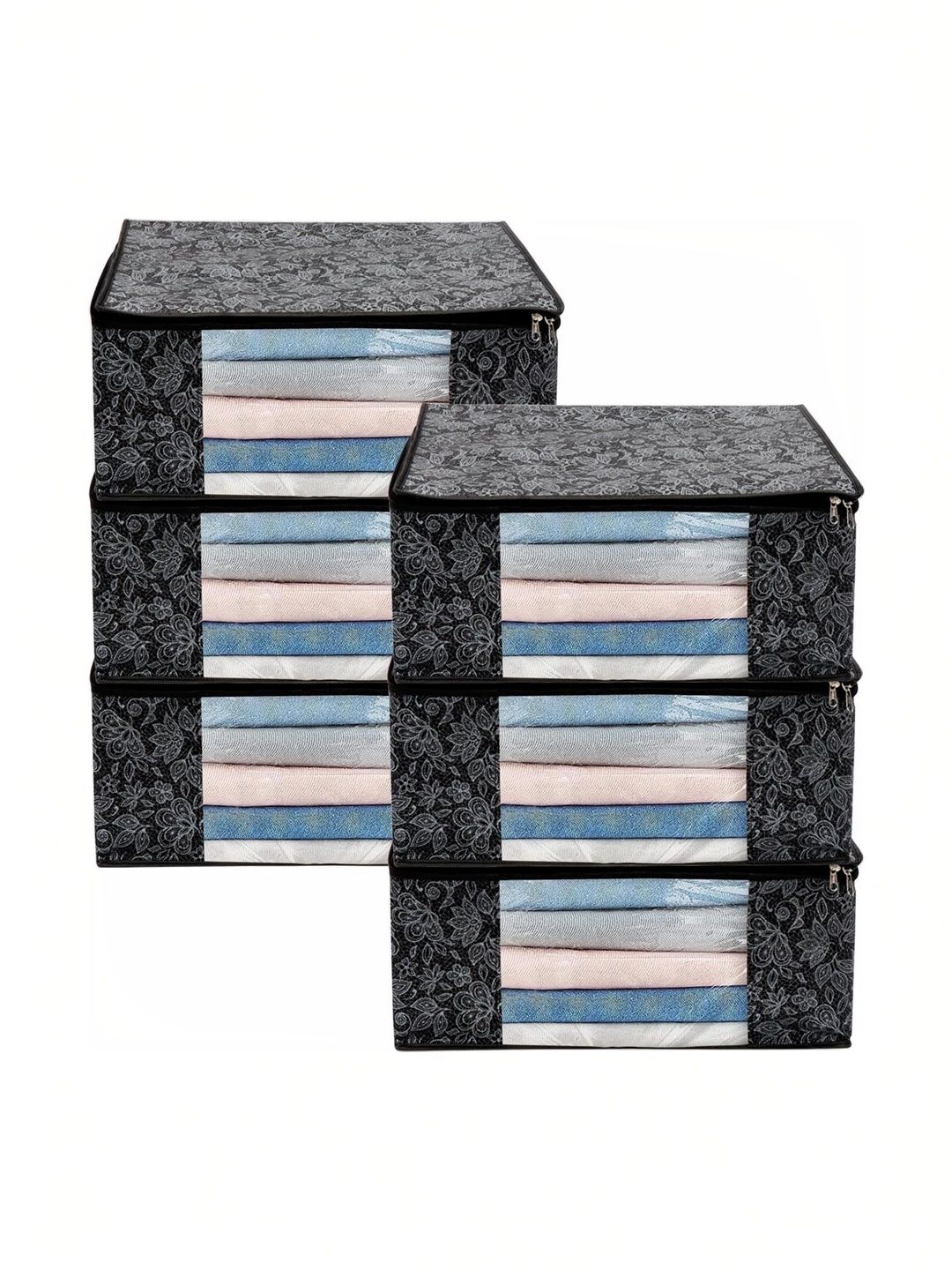 AARON INC Black Set of 6 Reusable Multi-Utility Organisers-picture-40