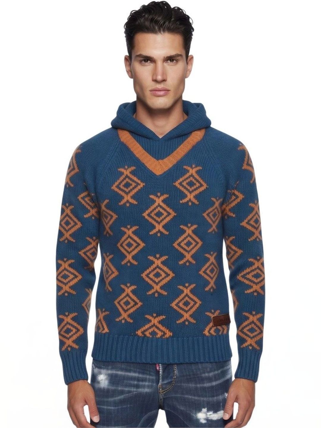 Dsquared2 Men Printed Woollen Pullover-picture-12