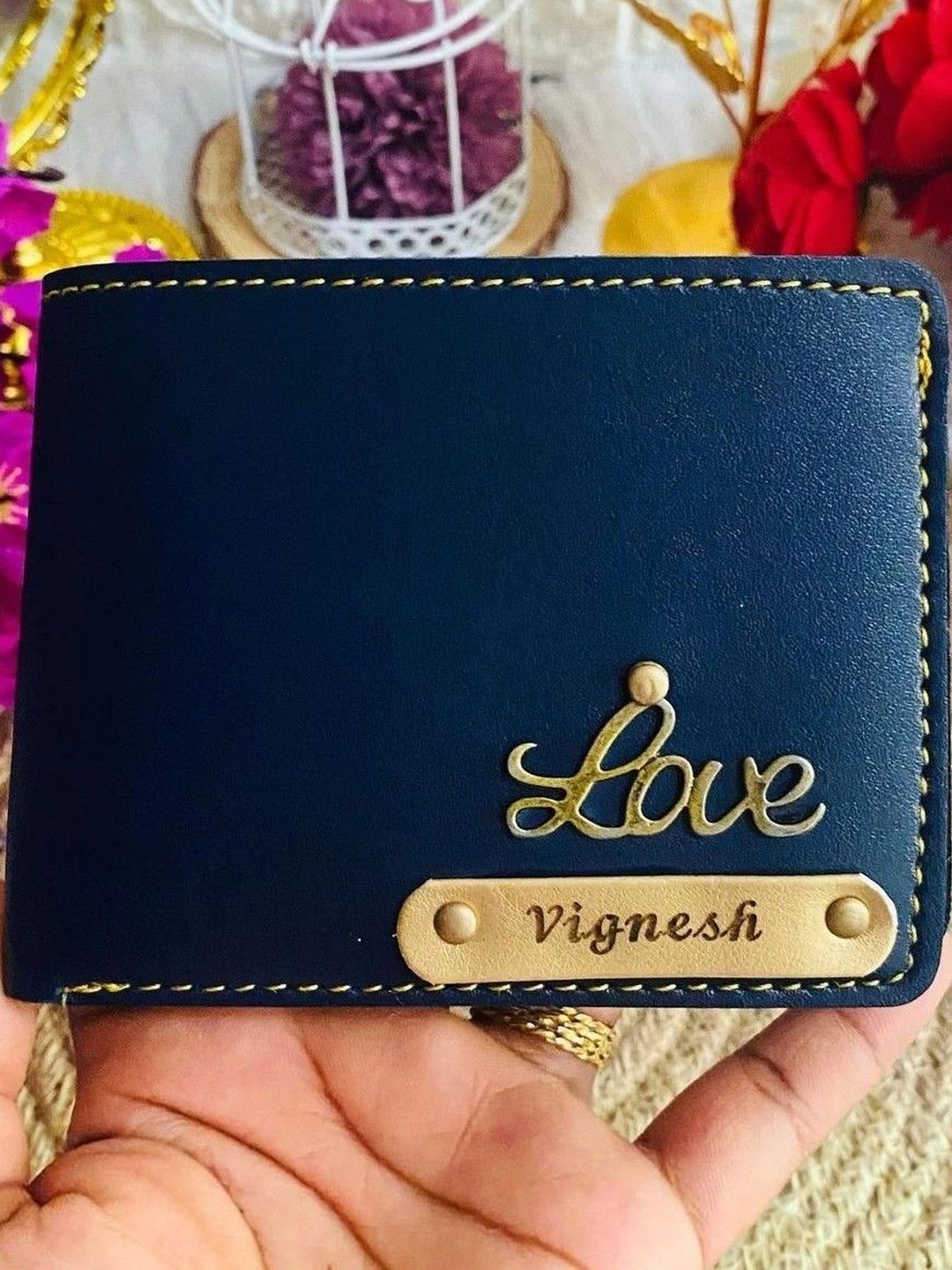 Navya Royal Art Men Embellished Leather Two Fold Wallet-picture-19