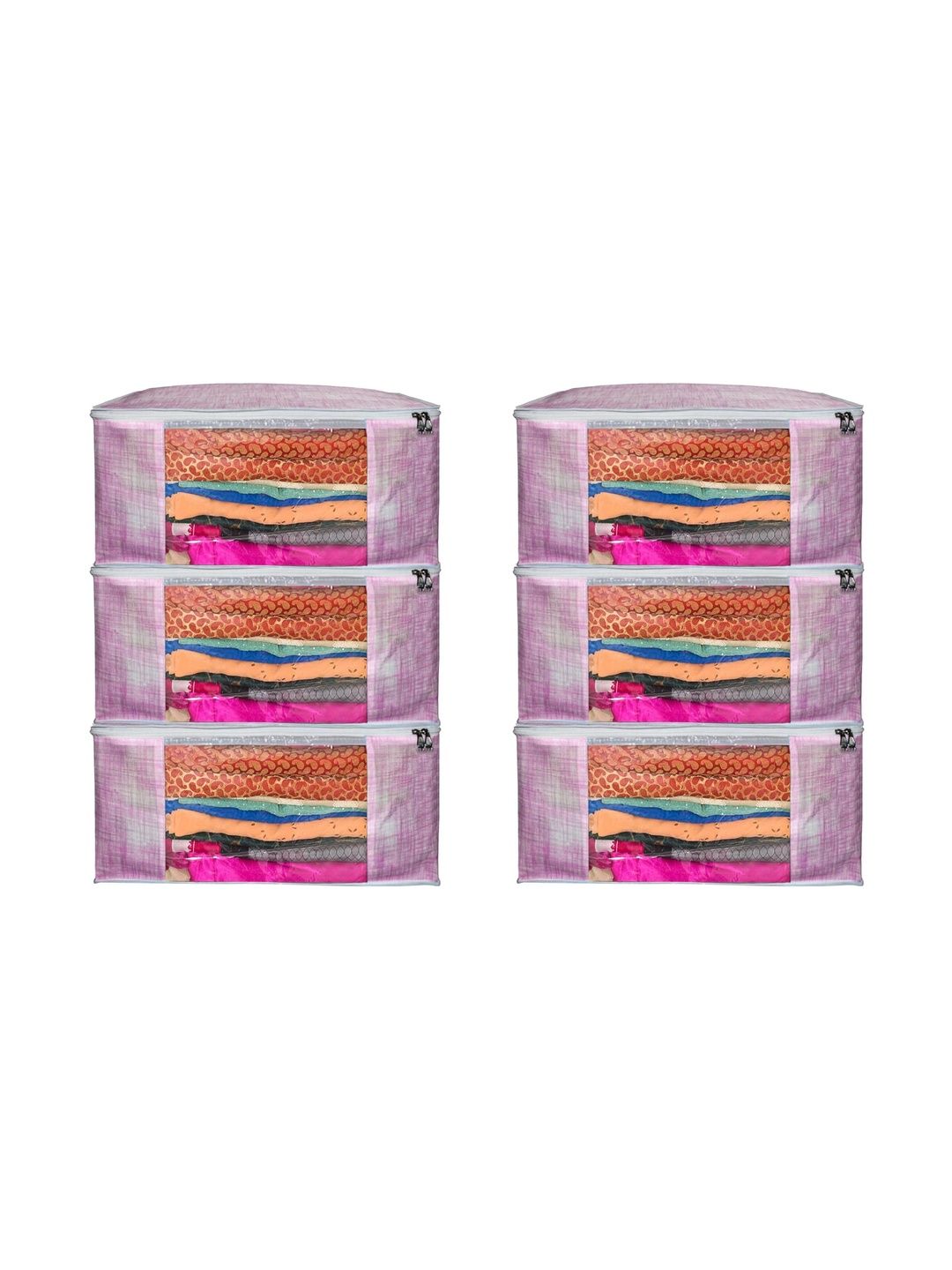 AARON INC Pink Set of 6 Reusable Multi-Utility Organisers-picture-27